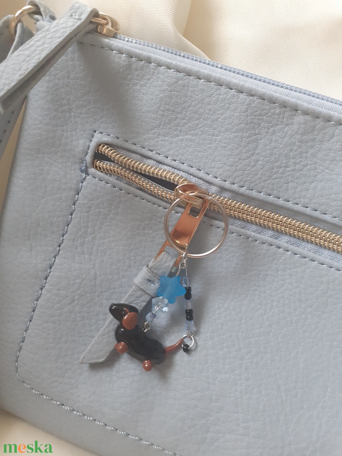 � Tacskó charm kulcstartó - táska & tok - kulcstartó & táskadísz - táskadísz - Meska.hu