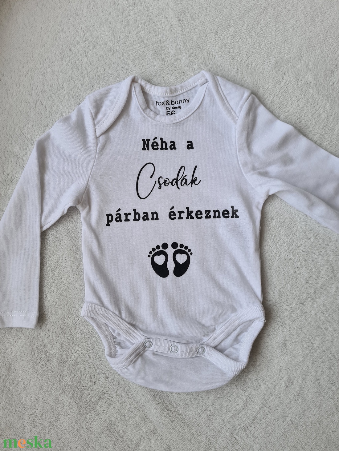 Baba bejelentő body (Végre velünk is megtörtént a csoda) - ruha & divat - babaruha & gyerekruha - body - Meska.hu Baba bejelentő body (Végre velünk is megtörtént a csoda) - ruha & divat - babaruha & gyerekruha - body - Meska.hu