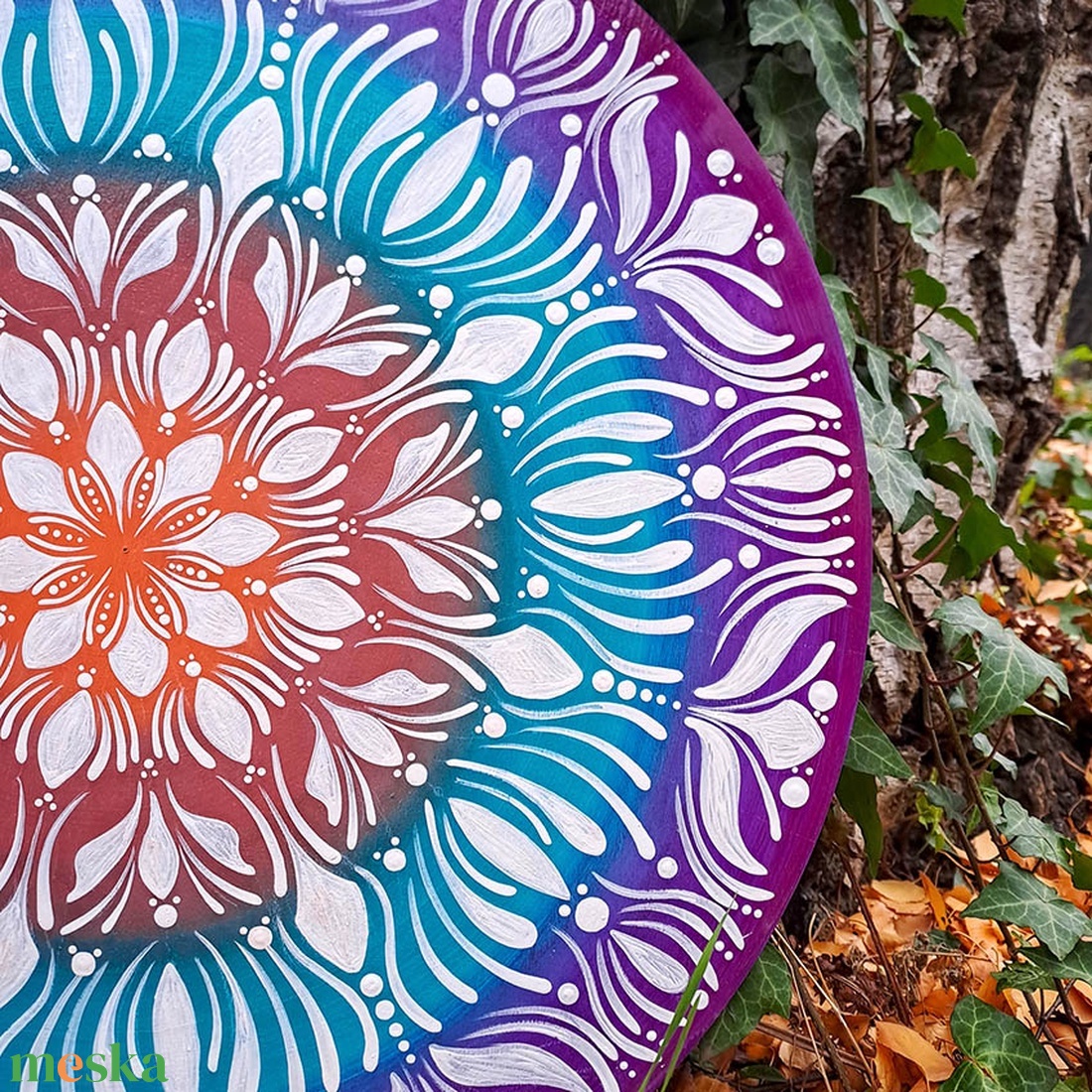 Hajnali csipke - 50 cm mandalafestmény - otthon & életmód - dekoráció - spiritualitás - mandala - Meska.hu Hajnali csipke - 50 cm mandalafestmény - otthon & életmód - dekoráció - spiritualitás - mandala - Meska.hu