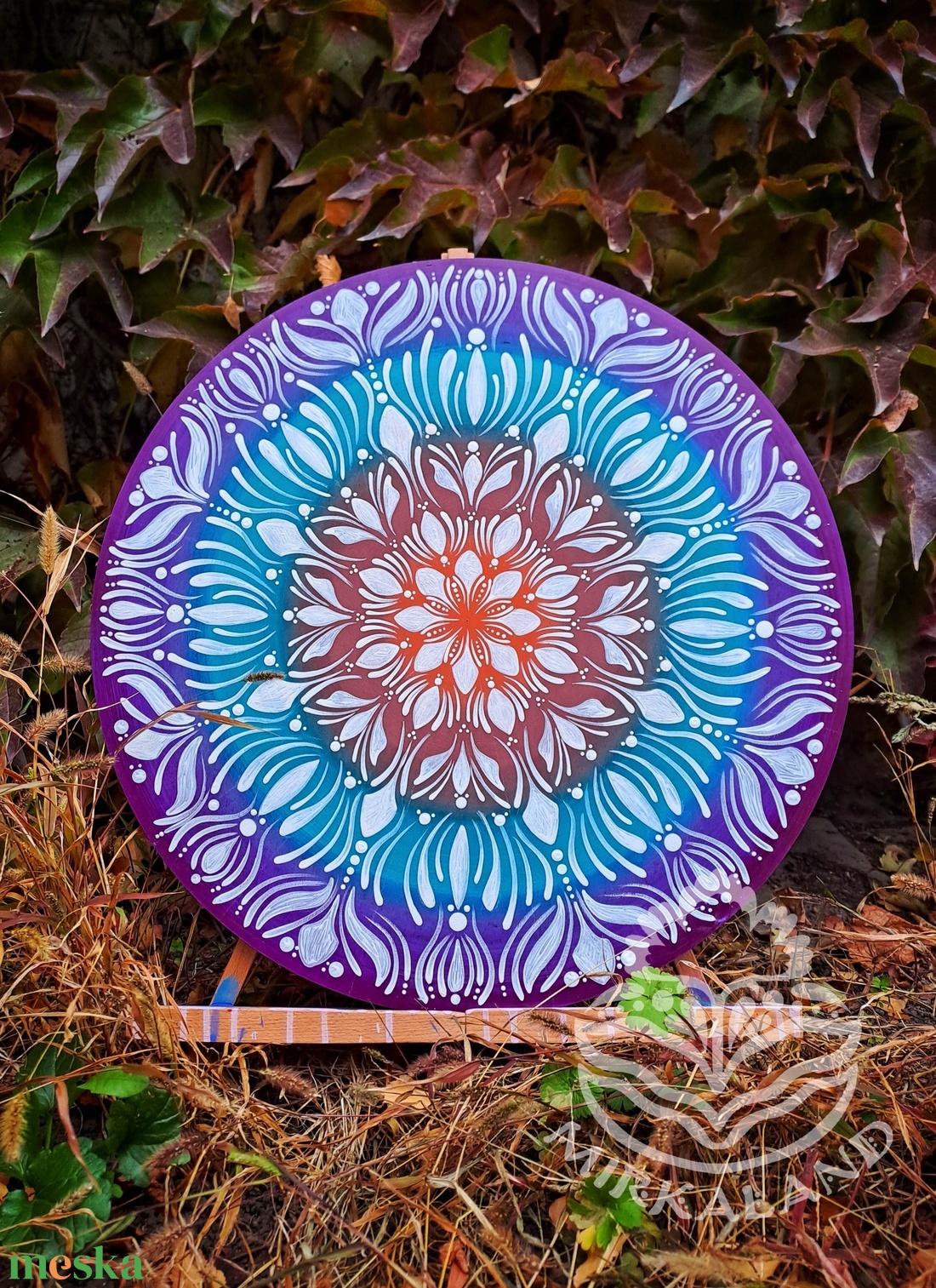 Hajnali csipke - 50 cm mandalafestmény - otthon & életmód - dekoráció - spiritualitás - mandala - Meska.hu Hajnali csipke - 50 cm mandalafestmény - otthon & életmód - dekoráció - spiritualitás - mandala - Meska.hu
