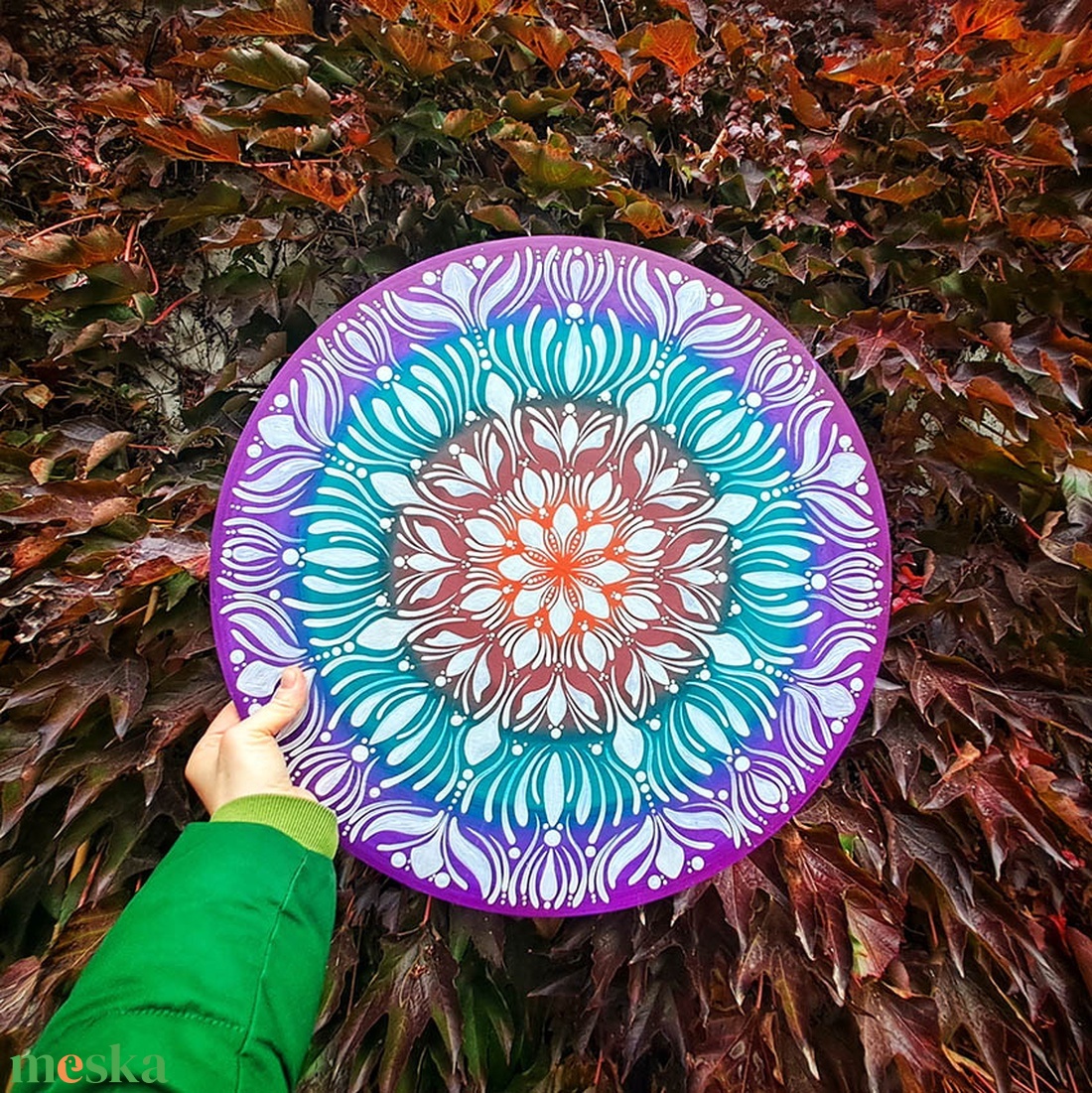 Hajnali csipke - 50 cm mandalafestmény - otthon & életmód - dekoráció - spiritualitás - mandala - Meska.hu Hajnali csipke - 50 cm mandalafestmény - otthon & életmód - dekoráció - spiritualitás - mandala - Meska.hu