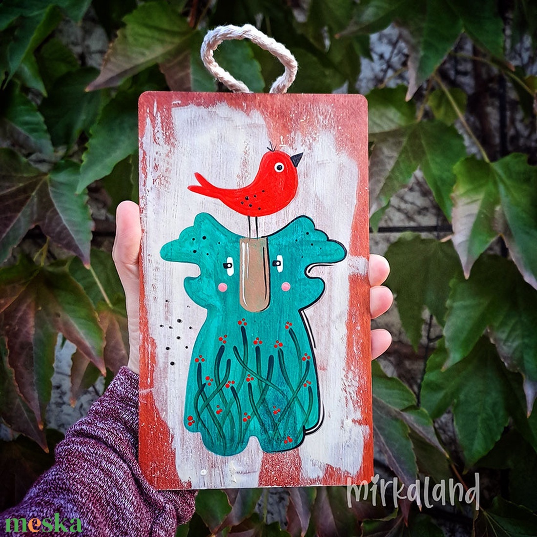 Pillóka  A Téli Szárnybontogató  falikép - művészet - festmény - akril - Meska.hu