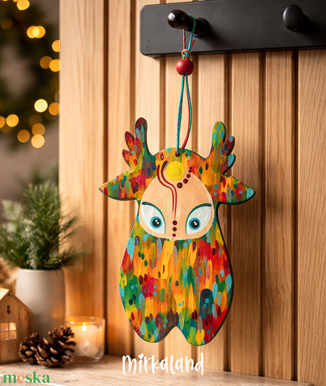 Calmara � a Vidámító � 12 cm � 12 cm fafigura - otthon & életmód - dekoráció - fali és függő dekoráció - függődísz - Meska.hu