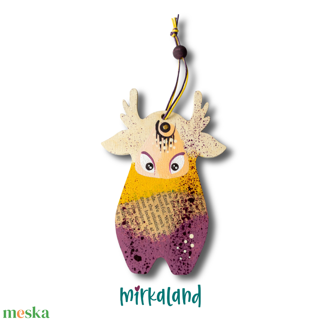 Calmara, a Hajnal fénye  � 12 cm fafigura - otthon & életmód - dekoráció - fali és függő dekoráció - függődísz - Meska.hu