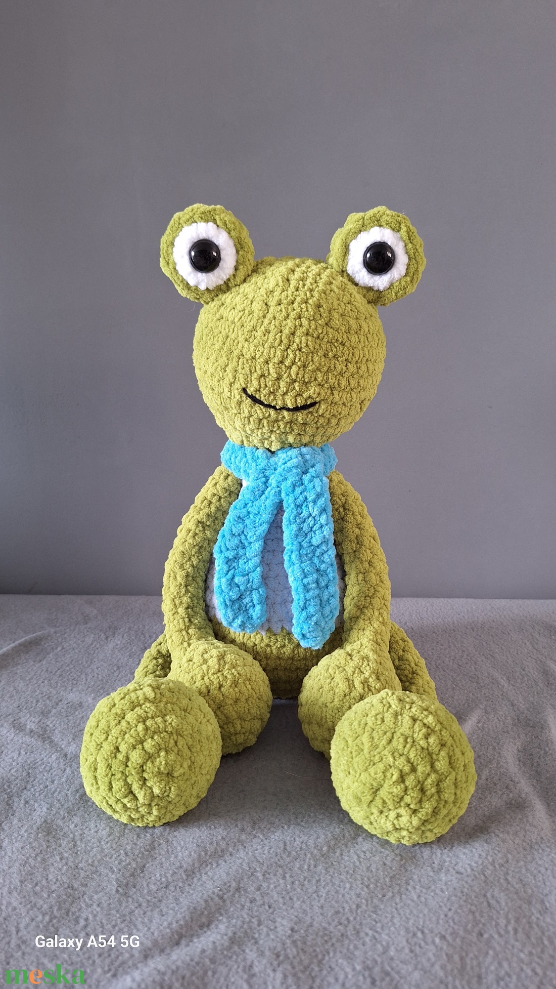 Horgolt Béka - játék & sport - plüssállat & játékfigura - béka - Meska.hu