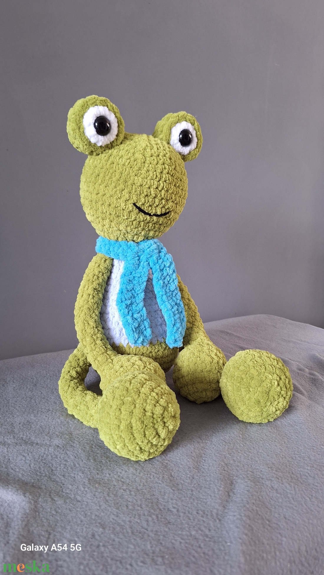 Horgolt Béka - játék & sport - plüssállat & játékfigura - béka - Meska.hu