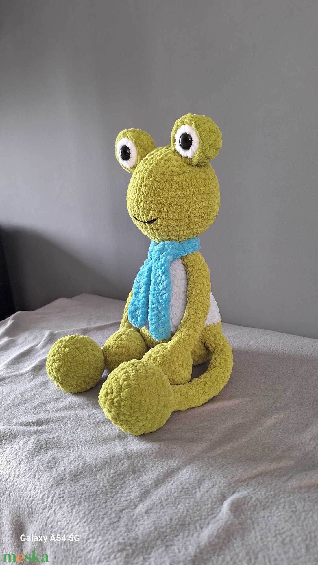 Horgolt Béka - játék & sport - plüssállat & játékfigura - béka - Meska.hu