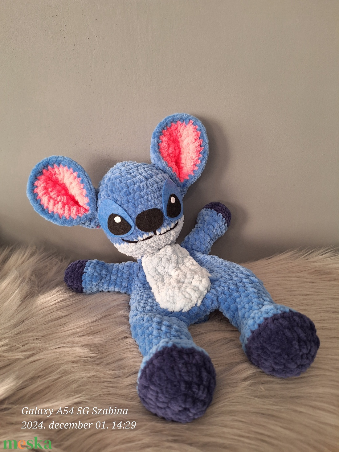 Horgolt Stitch nyunyóka/alvóka - játék & sport - plüssállat & játékfigura - plüss mesefigurák - Meska.hu Horgolt Stitch nyunyóka/alvóka - játék & sport - plüssállat & játékfigura - plüss mesefigurák - Meska.hu