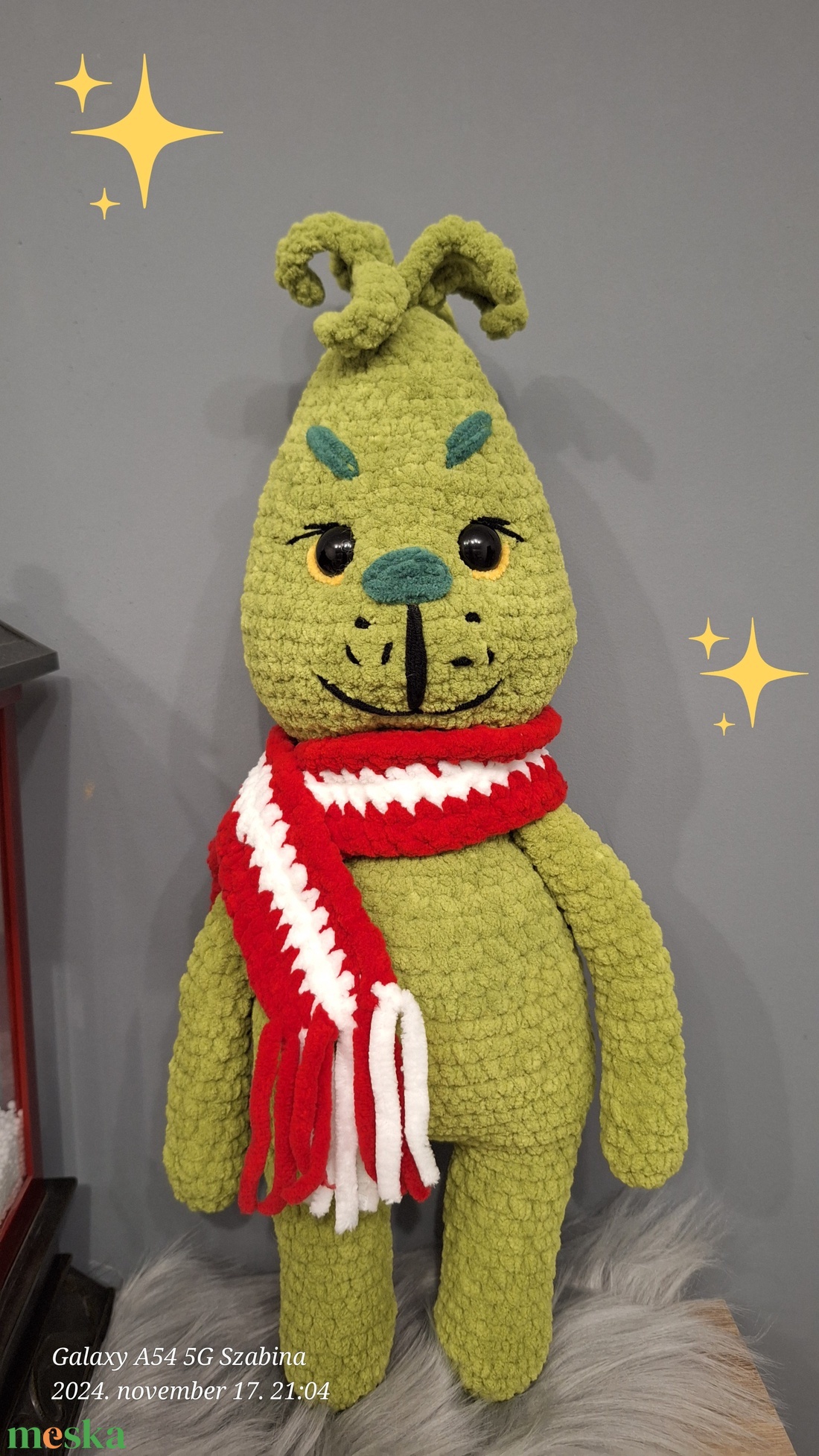 Horgolt Grincs/Grinch - játék & sport - plüssállat & játékfigura - más figura - Meska.hu Horgolt Grincs/Grinch - játék & sport - plüssállat & játékfigura - más figura - Meska.hu