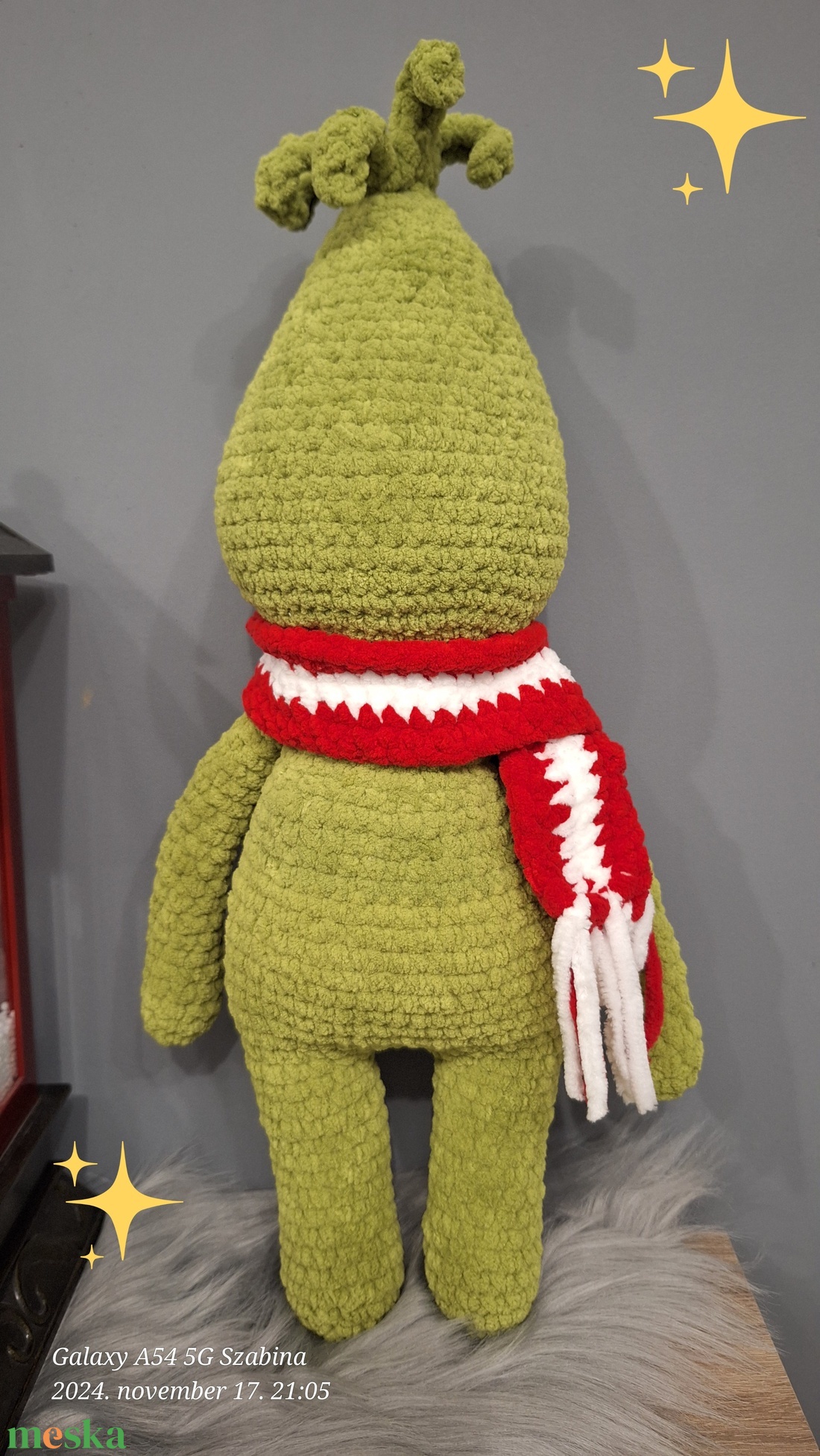Horgolt Grincs/Grinch - játék & sport - plüssállat & játékfigura - más figura - Meska.hu Horgolt Grincs/Grinch - játék & sport - plüssállat & játékfigura - más figura - Meska.hu