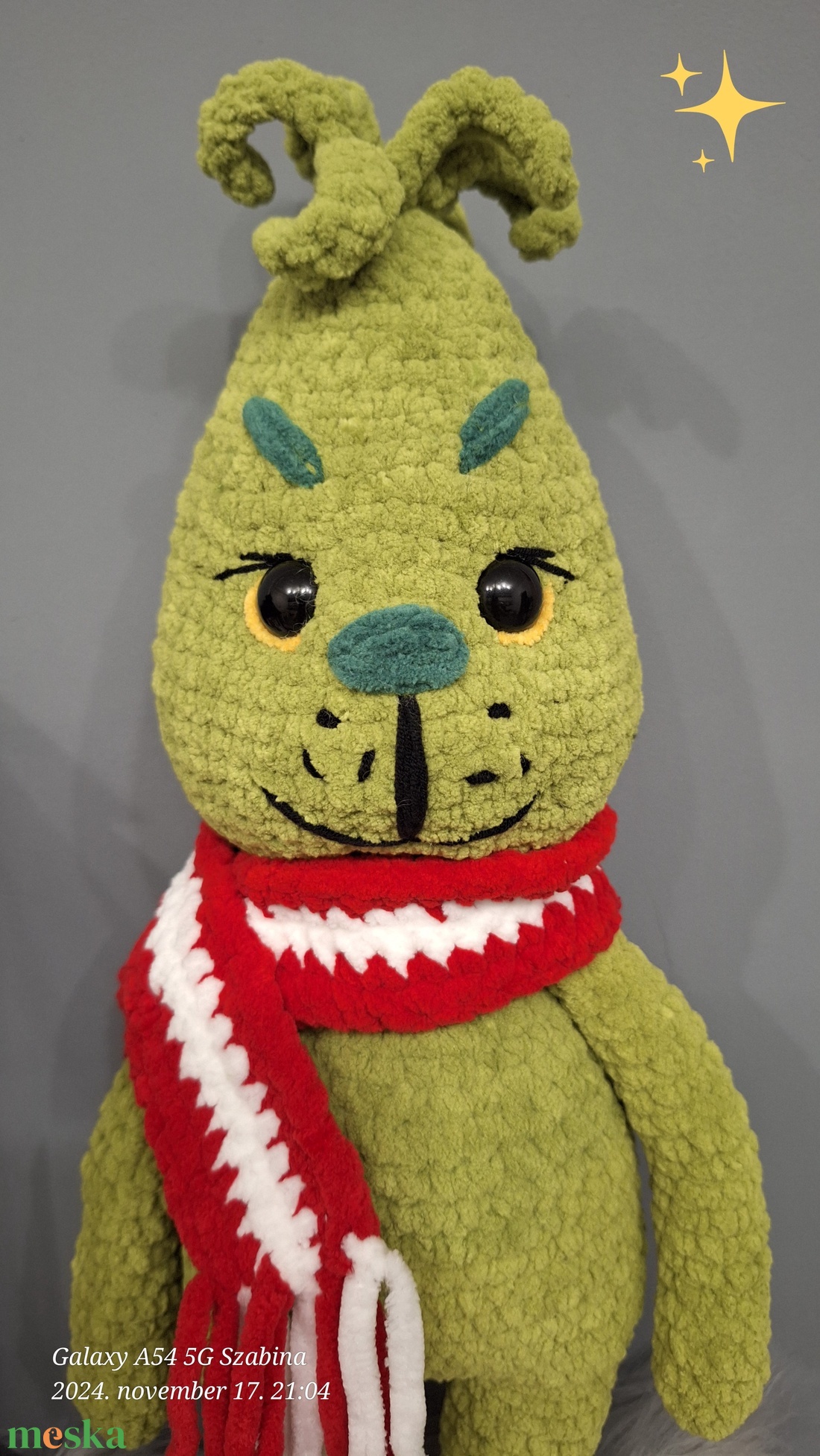 Horgolt Grincs/Grinch - játék & sport - plüssállat & játékfigura - más figura - Meska.hu Horgolt Grincs/Grinch - játék & sport - plüssállat & játékfigura - más figura - Meska.hu