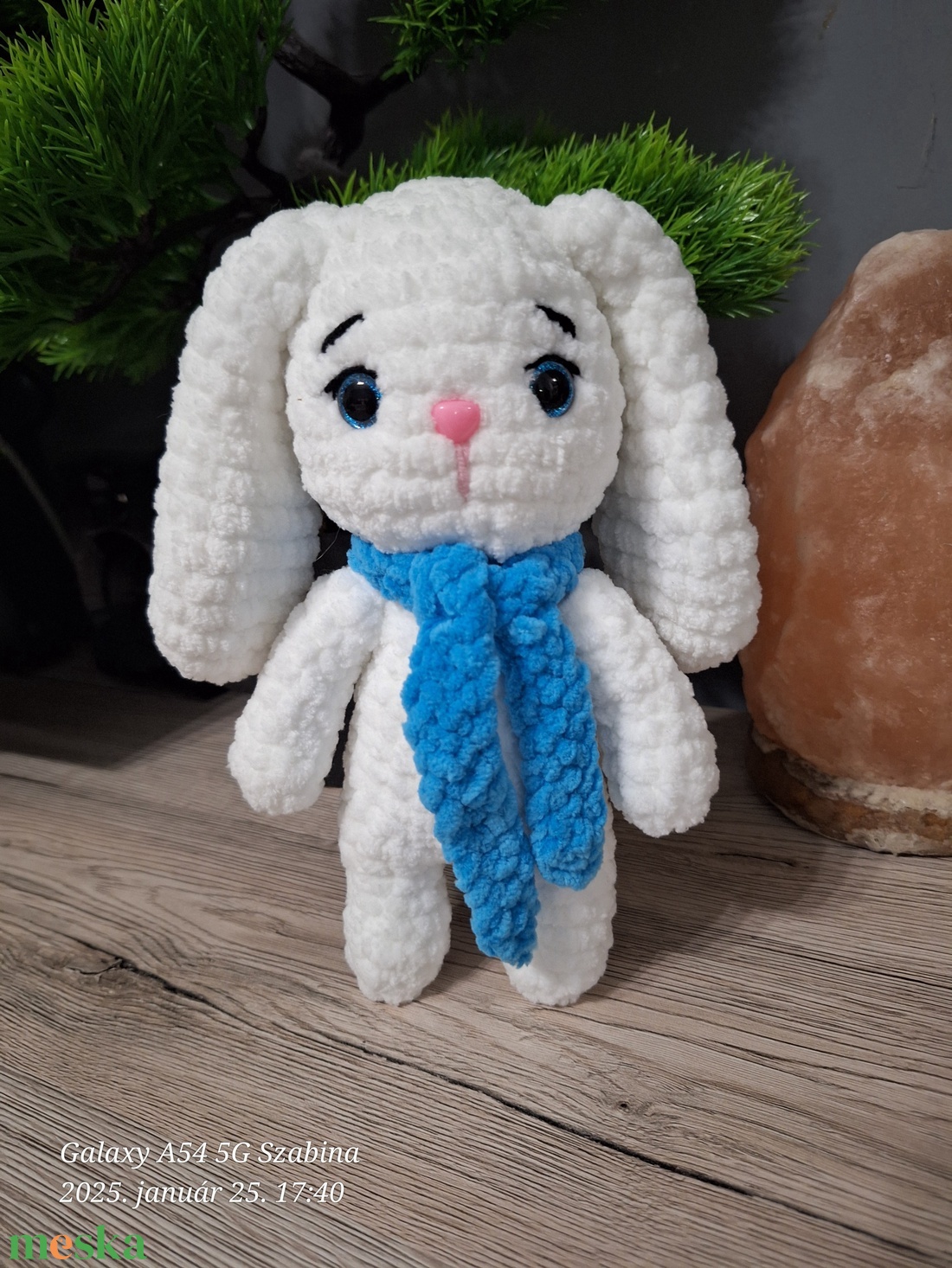 Horgolt fehér nyuszi - játék & sport - plüssállat & játékfigura - nyuszi - Meska.hu
