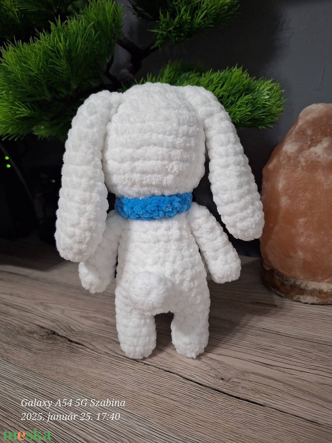 Horgolt fehér nyuszi - játék & sport - plüssállat & játékfigura - nyuszi - Meska.hu