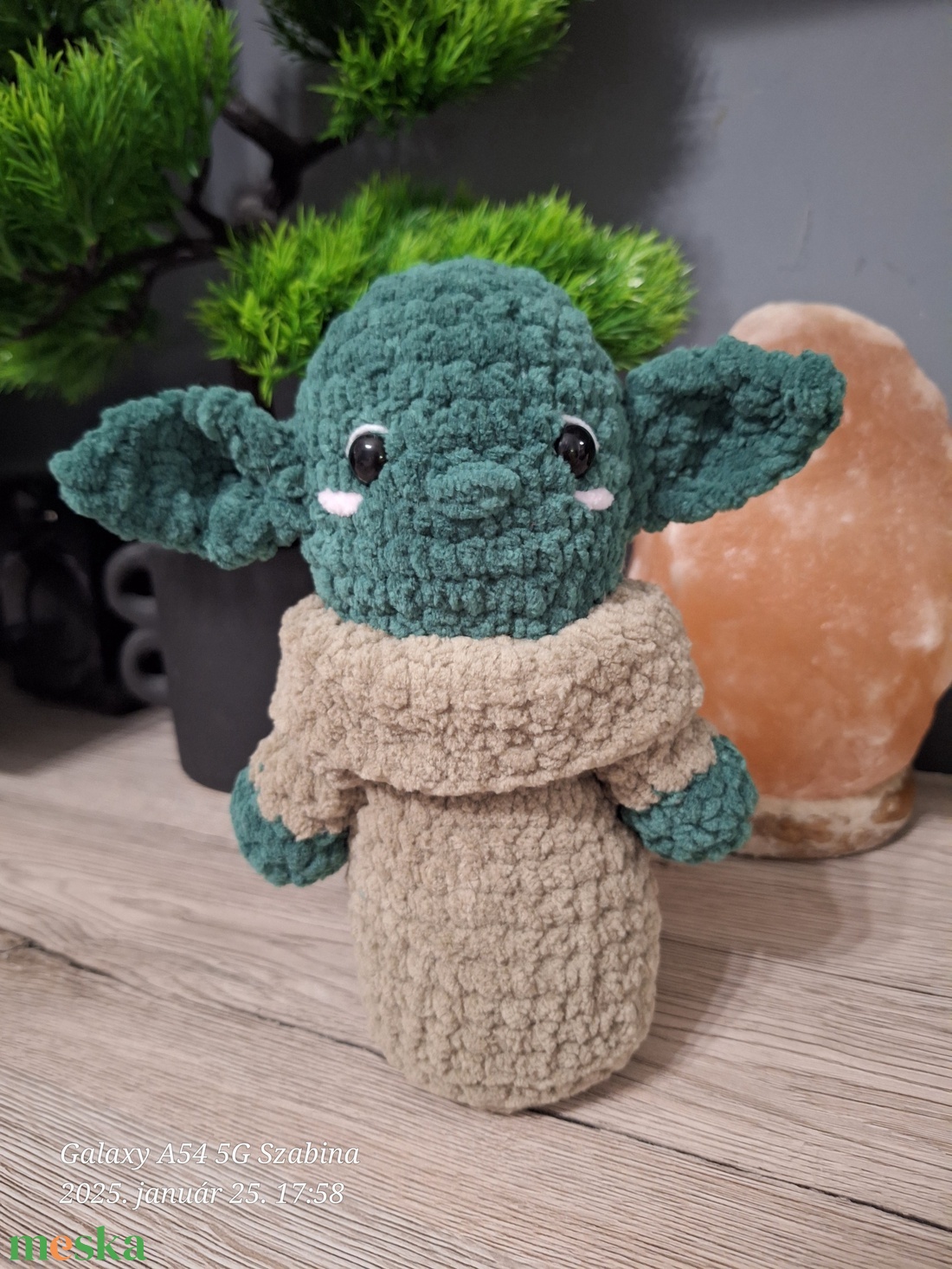 Horgolt Yoda mester - játék & sport - plüssállat & játékfigura - plüss mesefigurák - Meska.hu