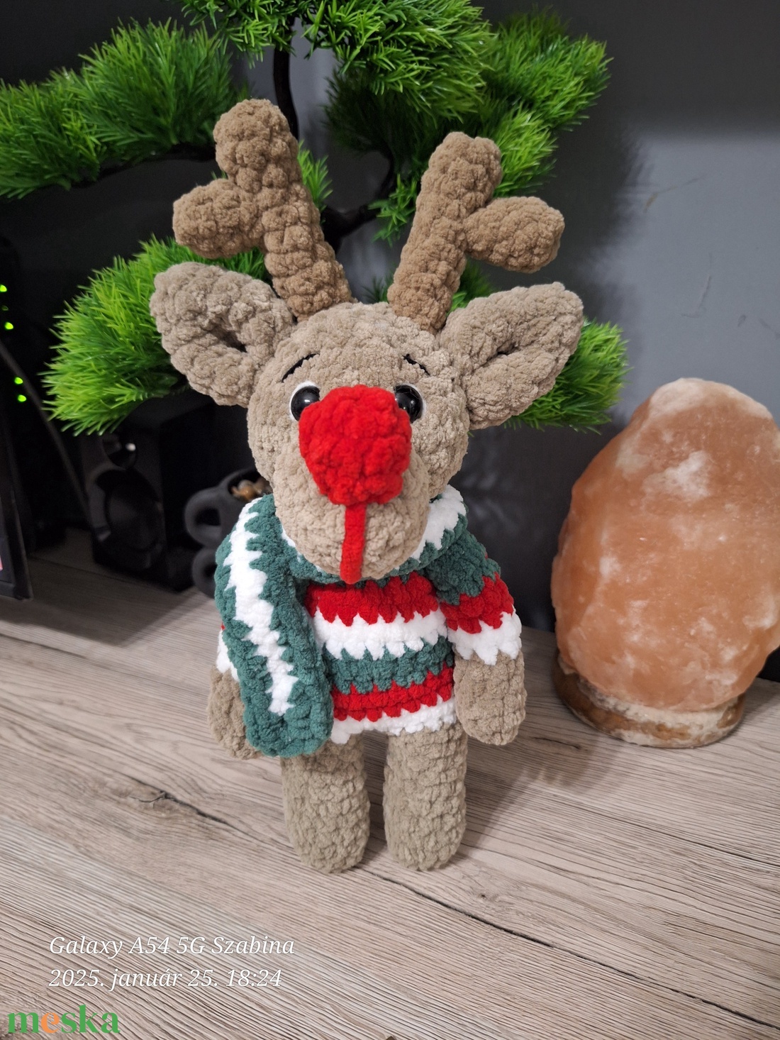 Horgolt rénszarvas - játék & sport - plüssállat & játékfigura - más figura - Meska.hu