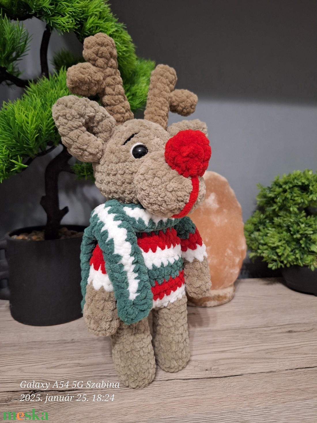 Horgolt rénszarvas - játék & sport - plüssállat & játékfigura - más figura - Meska.hu