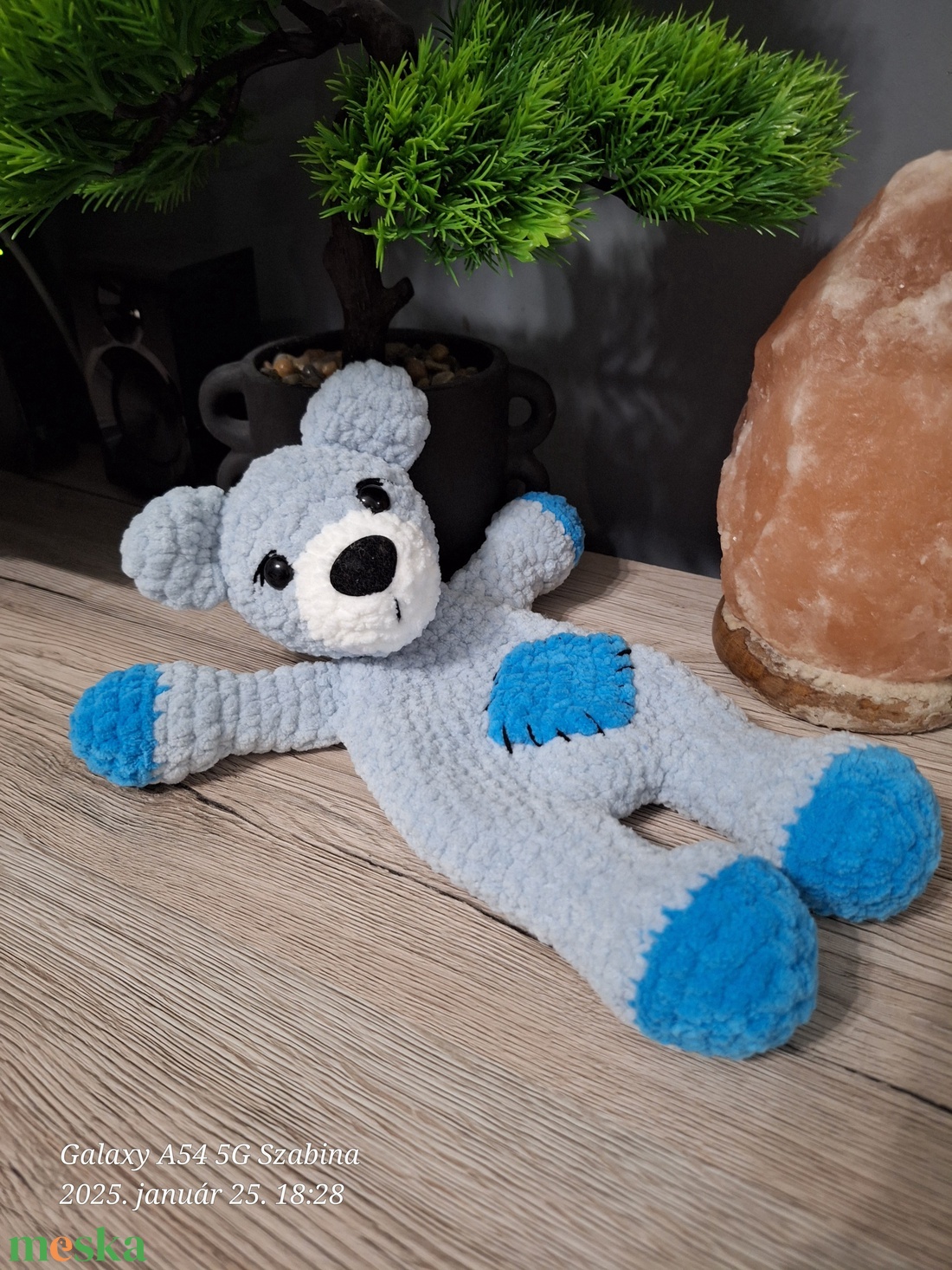 Horgolt Macis nyunyóka/alvóka - játék & sport - plüssállat & játékfigura - maci - Meska.hu