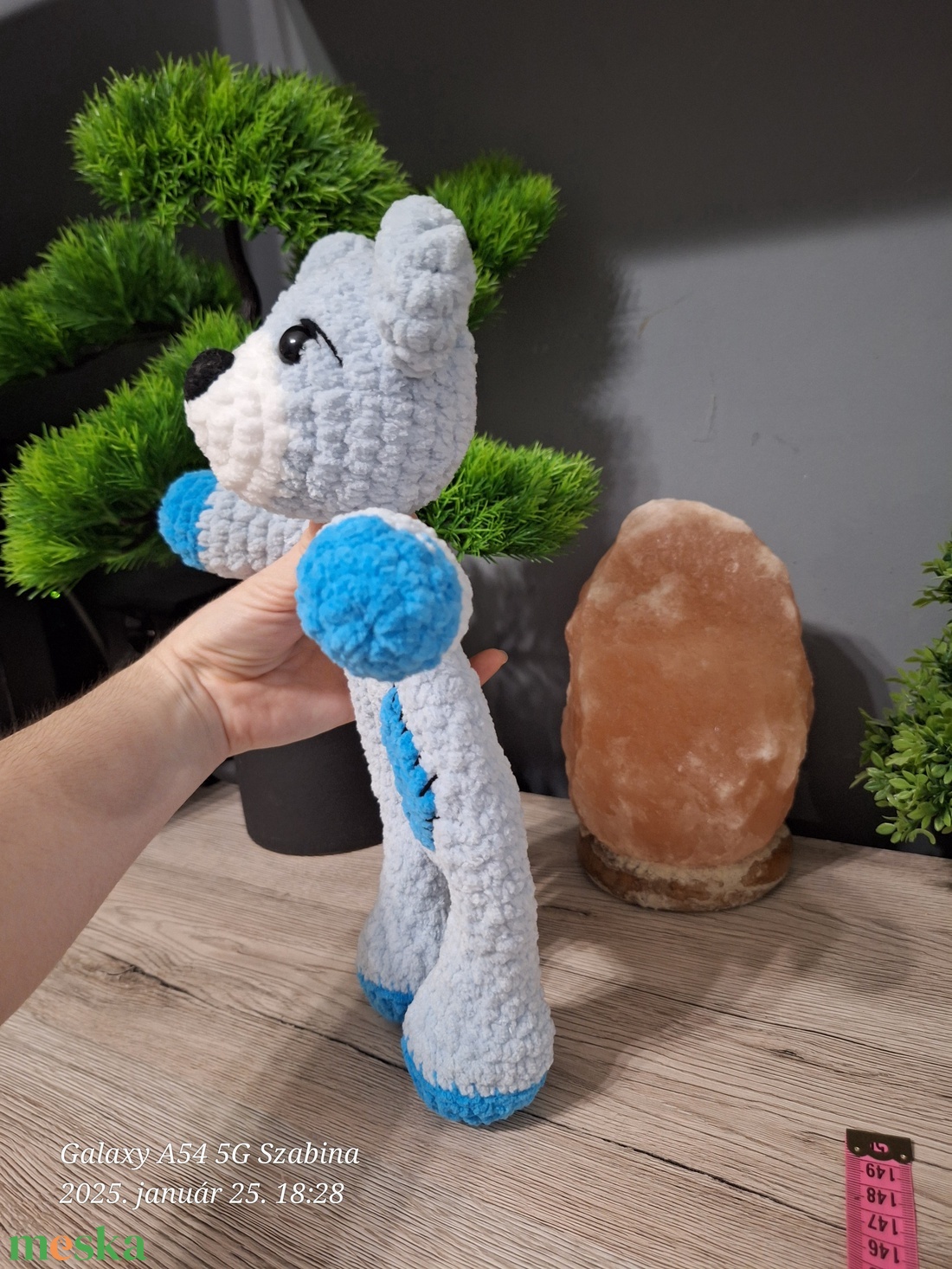 Horgolt Macis nyunyóka/alvóka - játék & sport - plüssállat & játékfigura - maci - Meska.hu