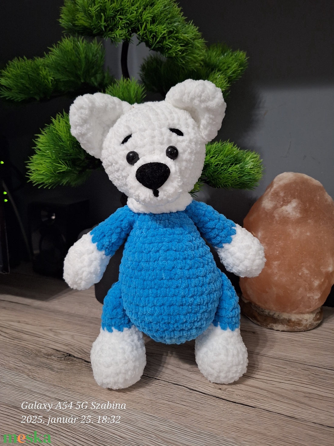 Horgolt Jegesmedve - játék & sport - plüssállat & játékfigura - maci - Meska.hu