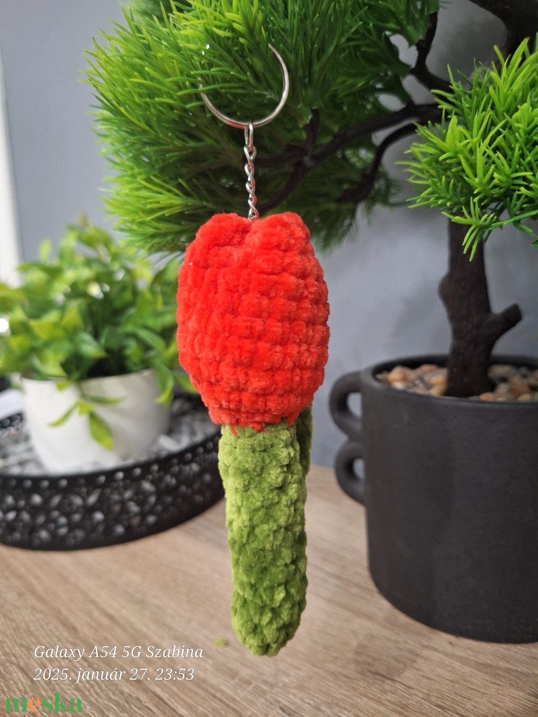 Horgolt tulipán kulcstartó - játék & sport - plüssállat & játékfigura - más figura - Meska.hu Horgolt tulipán kulcstartó - játék & sport - plüssállat & játékfigura - más figura - Meska.hu