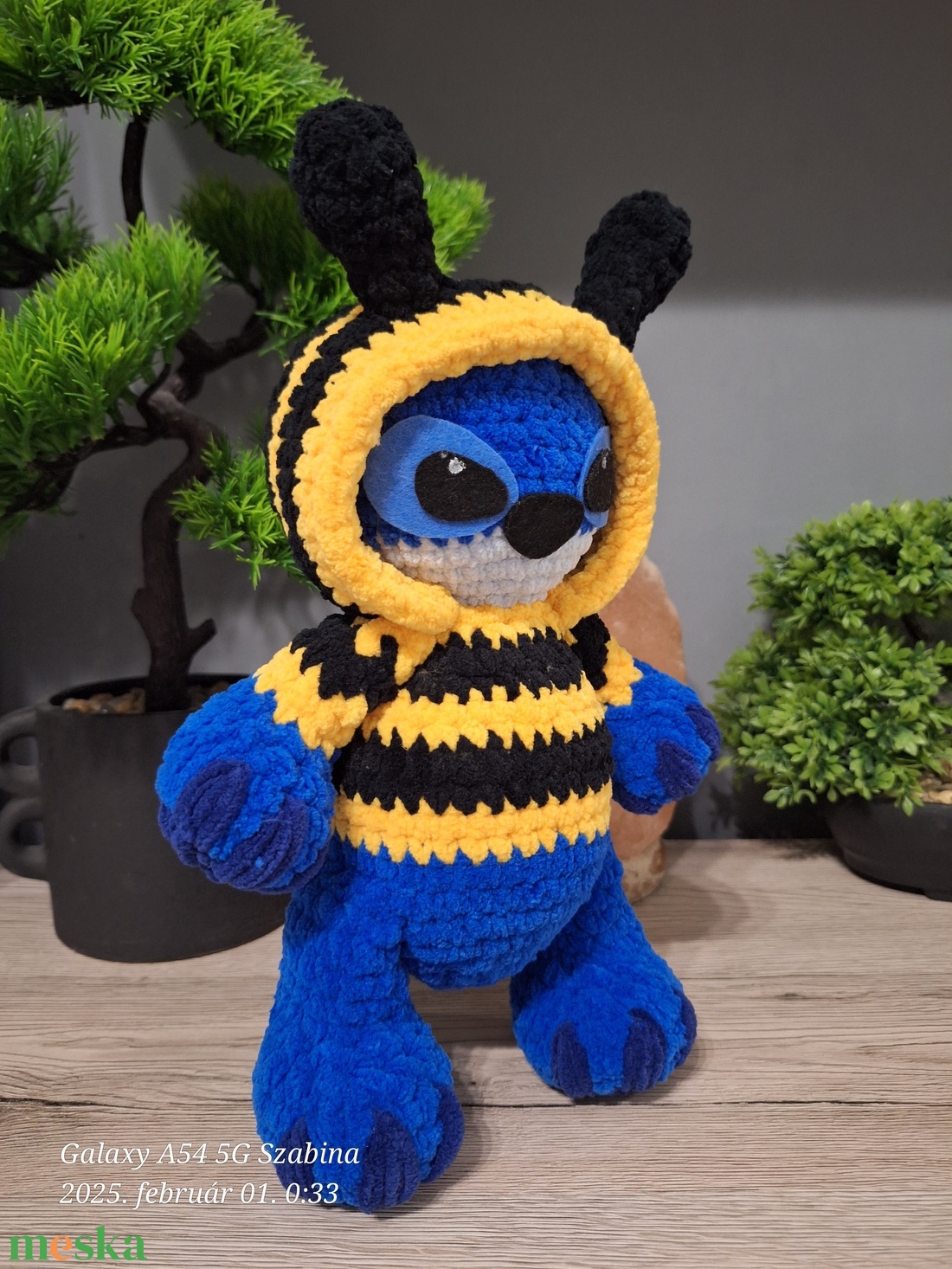 Horgolt Stitch - játék & sport - plüssállat & játékfigura - plüss mesefigurák - Meska.hu