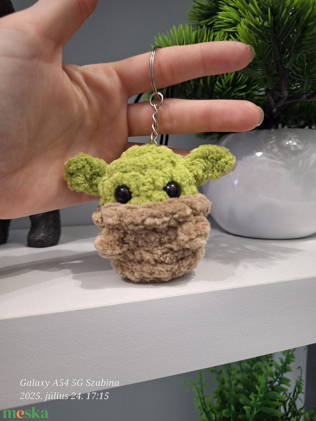 Horgolt Yoda kulcstartó - táska & tok - kulcstartó & táskadísz - táskadísz - Meska.hu Horgolt Yoda kulcstartó - táska & tok - kulcstartó & táskadísz - táskadísz - Meska.hu