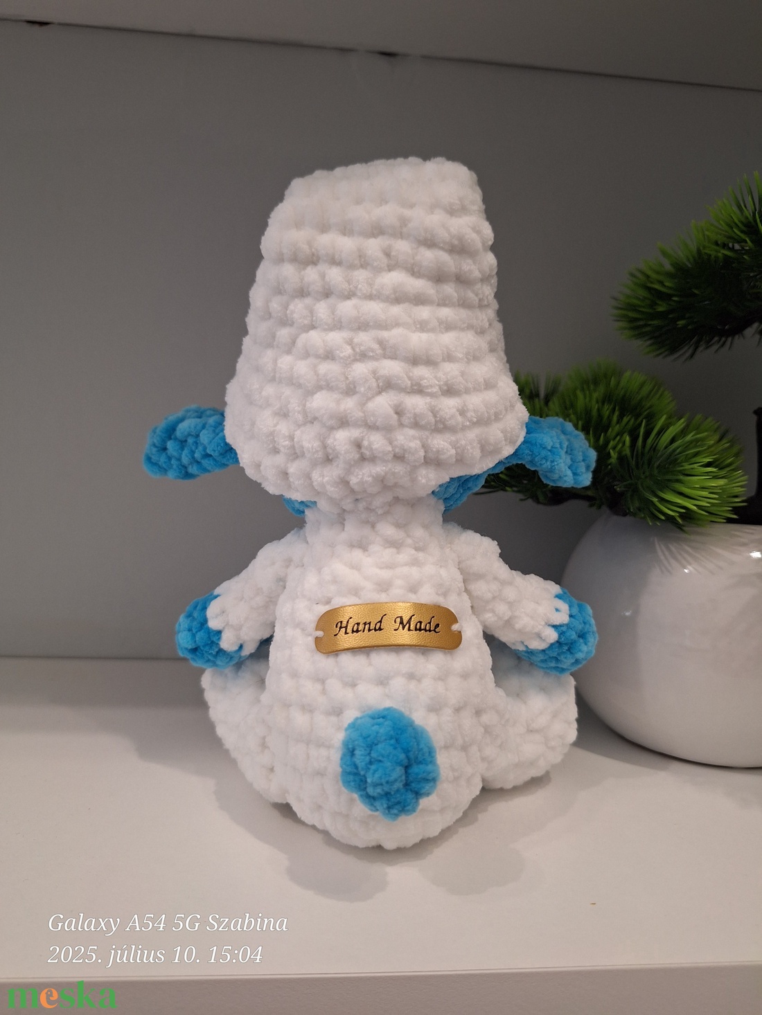 Horgolt Hupikék Törpike - játék & sport - plüssállat & játékfigura - manó - Meska.hu