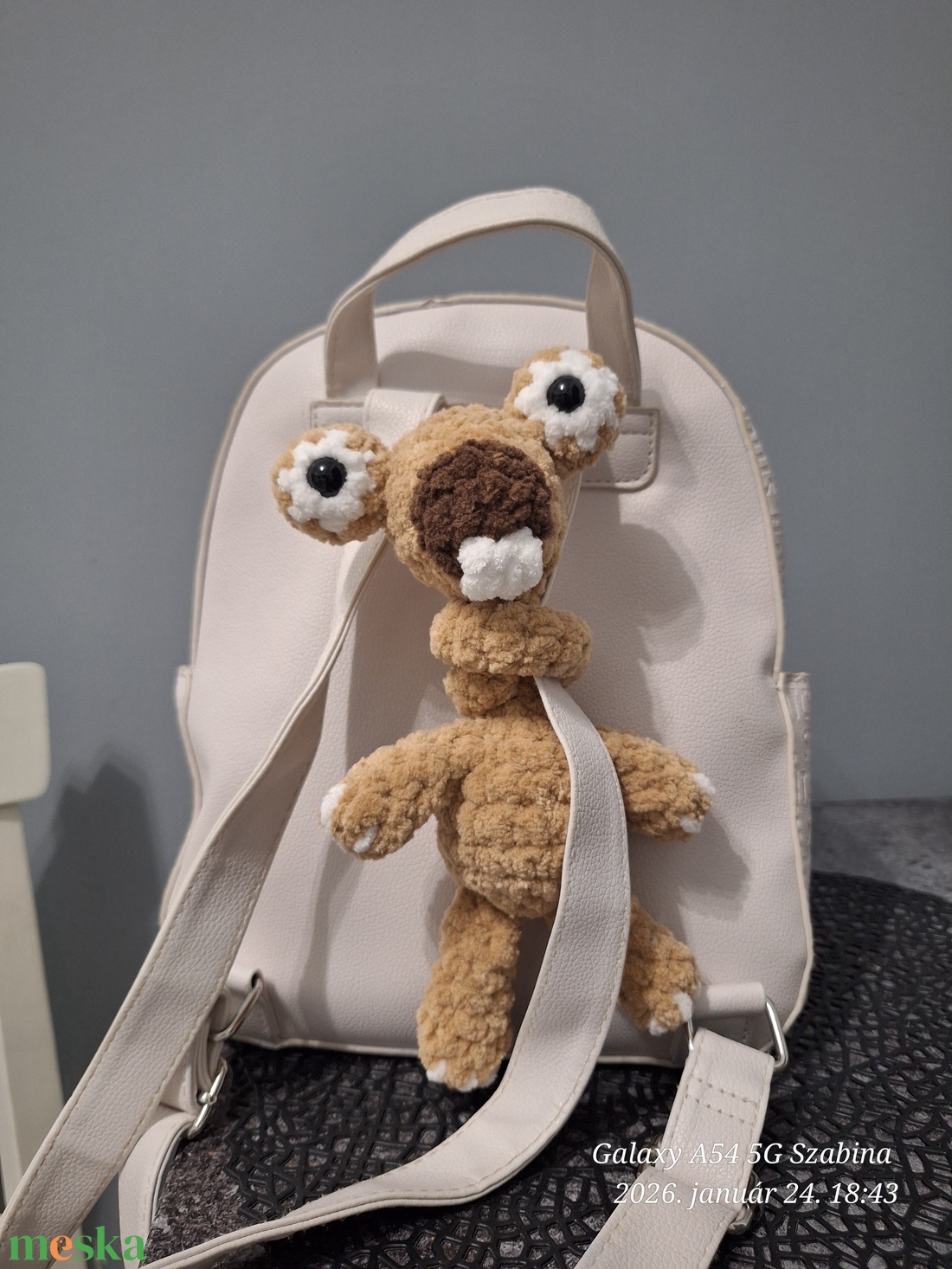 Horgolt Sid táskadísz - táska & tok - kulcstartó & táskadísz - táskadísz - Meska.hu