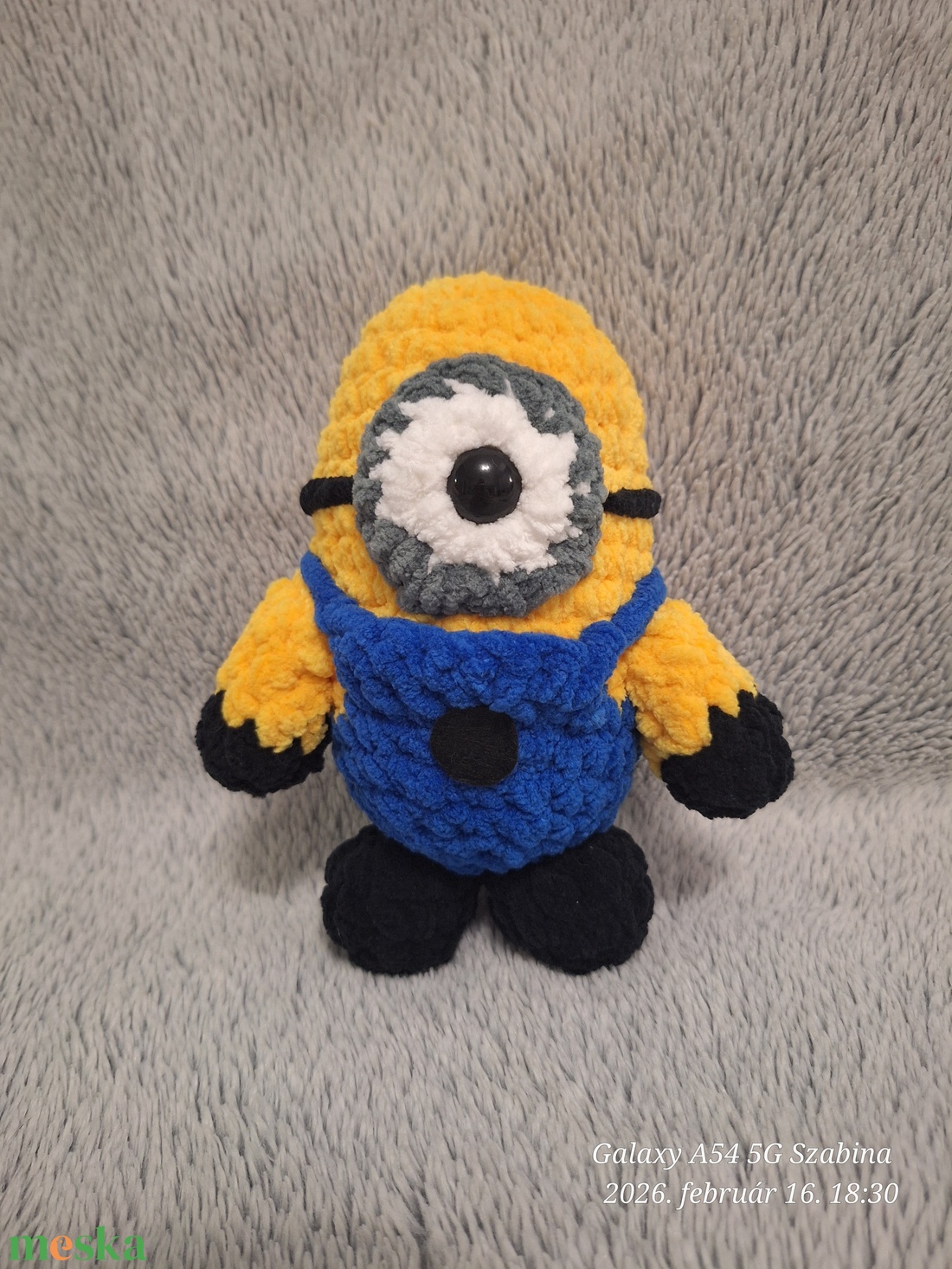 Horgolt Minion/Minyon - játék & sport - plüssállat & játékfigura - más figura - Meska.hu