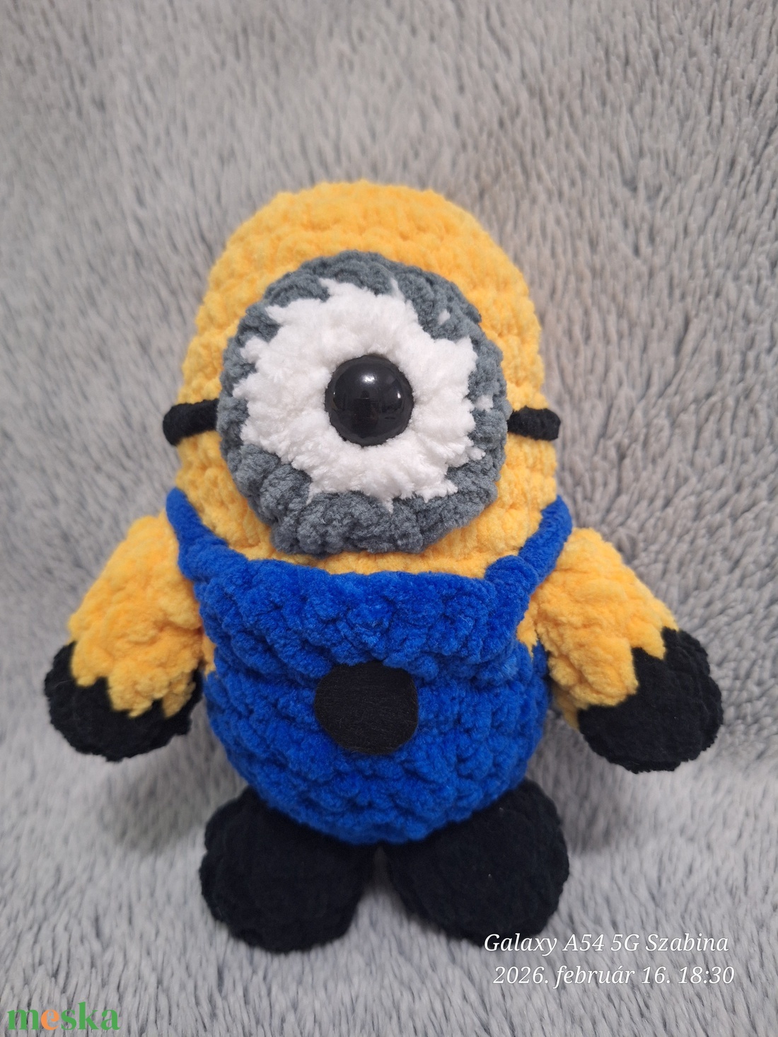 Horgolt Minion/Minyon - játék & sport - plüssállat & játékfigura - más figura - Meska.hu