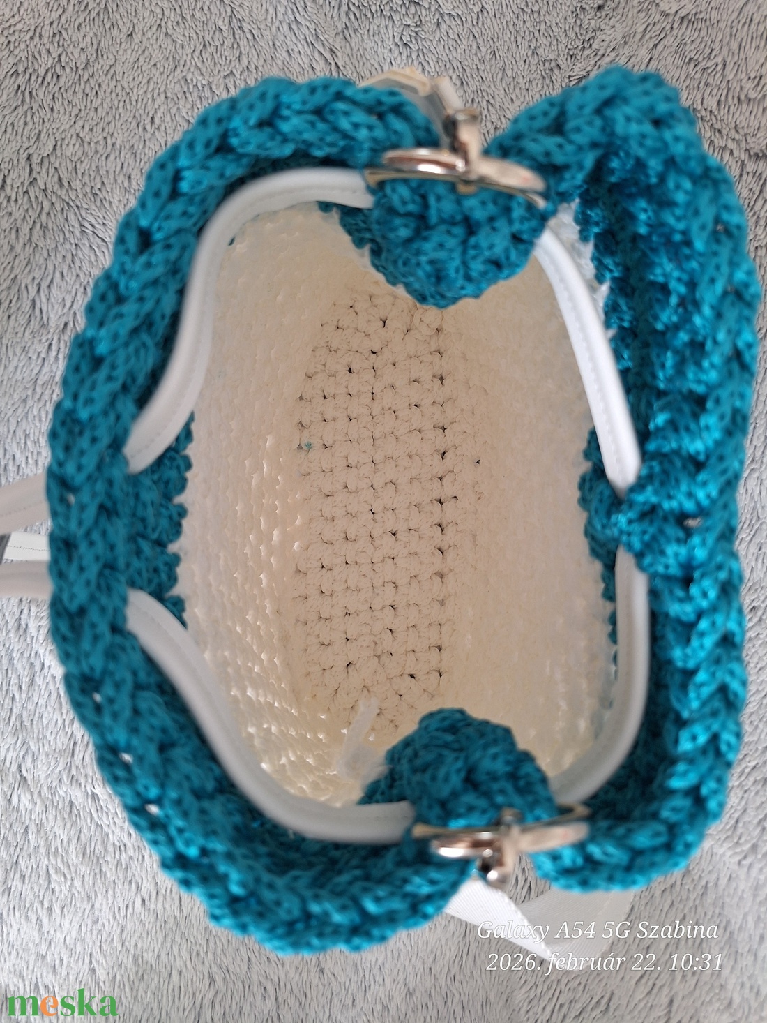 Horgolt táska - táska & tok - kézitáska & válltáska - vállon átvethető táska - Meska.hu