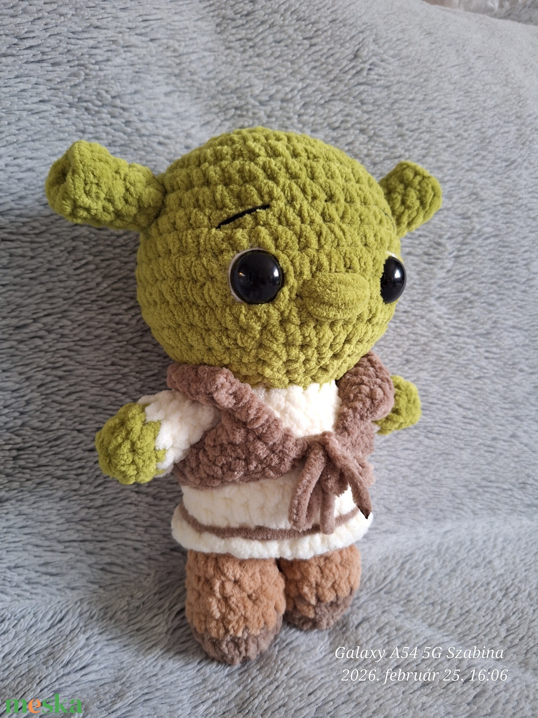 Horgolt Shrek - játék & sport - plüssállat & játékfigura - plüss mesefigurák - Meska.hu