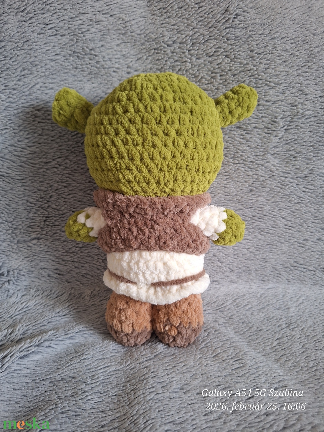 Horgolt Shrek - játék & sport - plüssállat & játékfigura - plüss mesefigurák - Meska.hu