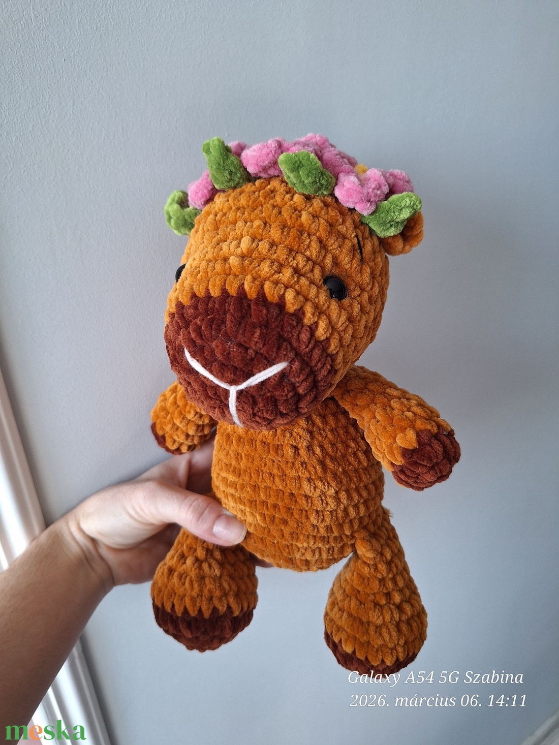 Horgolt Capybara - játék & sport - plüssállat & játékfigura - kapibara - Meska.hu