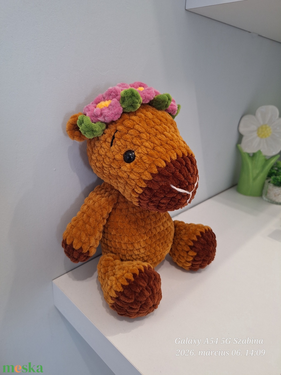 Horgolt Capybara - játék & sport - plüssállat & játékfigura - kapibara - Meska.hu