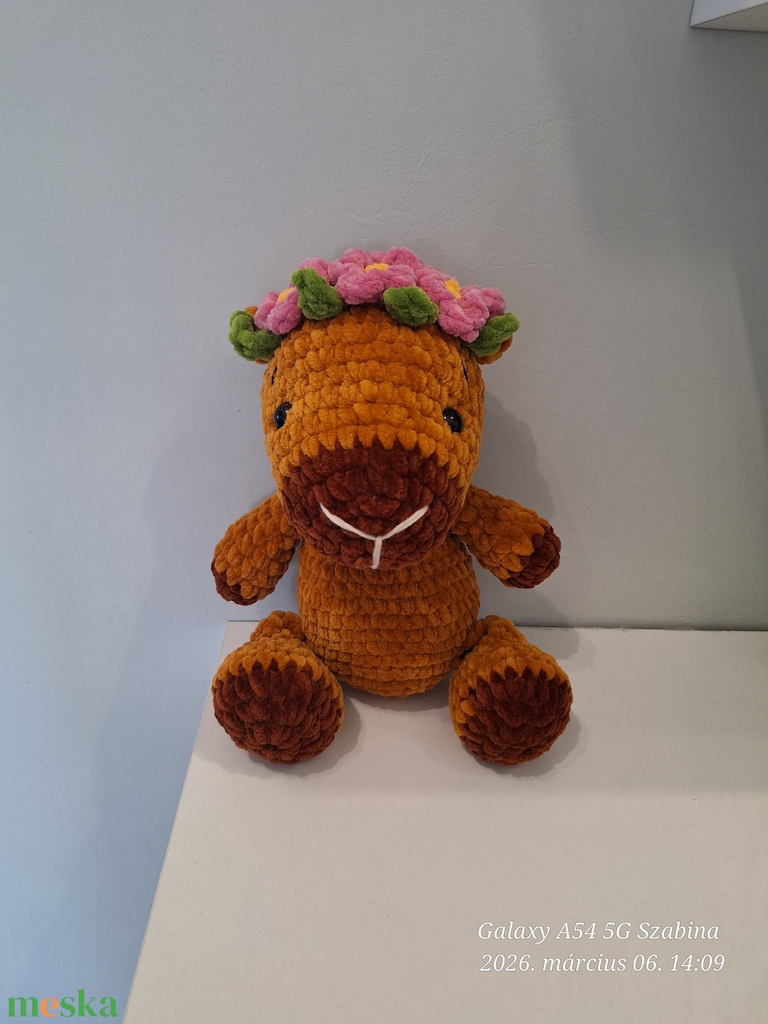 Horgolt Capybara - játék & sport - plüssállat & játékfigura - kapibara - Meska.hu