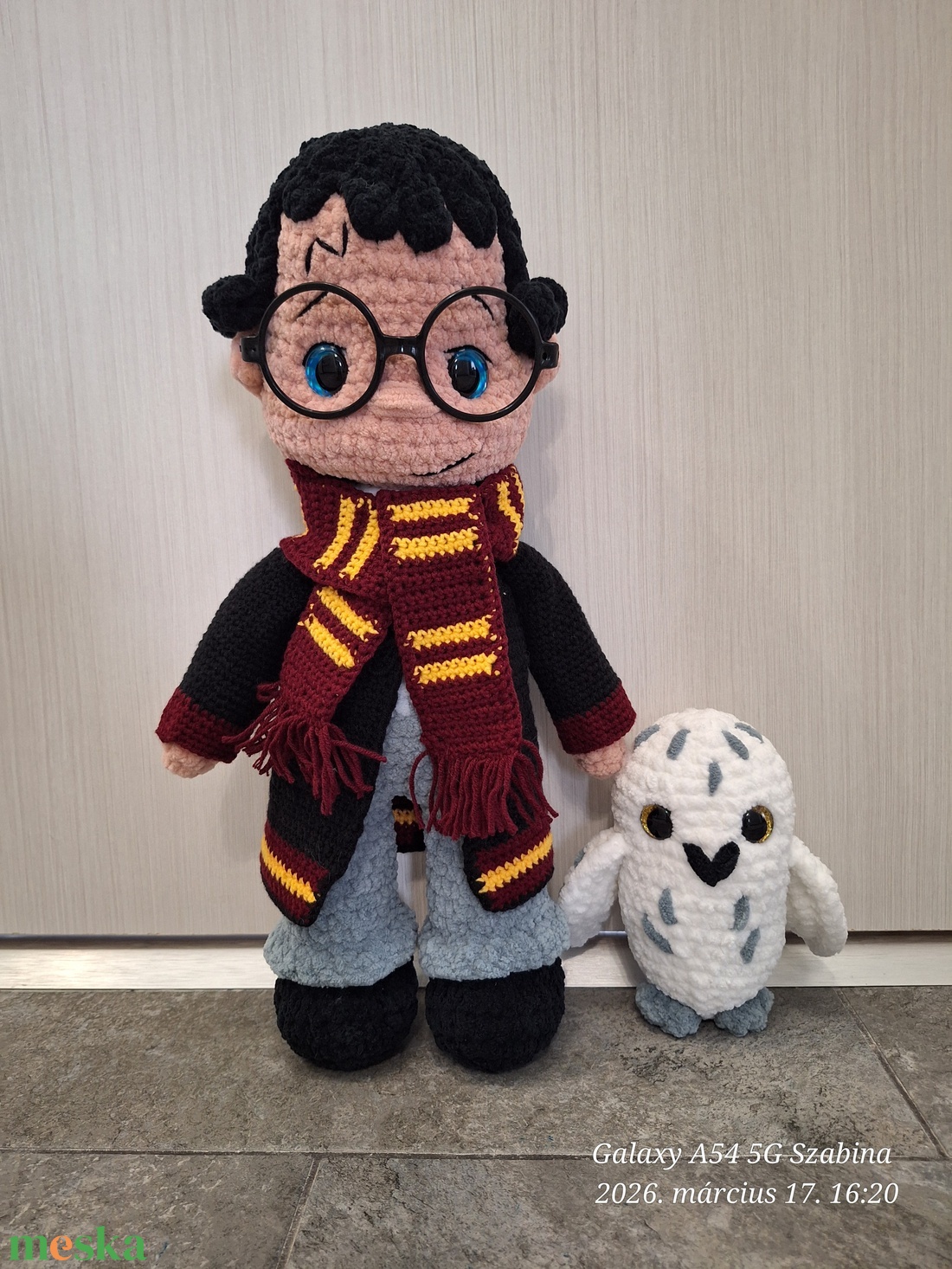 Horgolt Harry Potter és Hedvig - játék & sport - plüssállat & játékfigura - más figura - Meska.hu