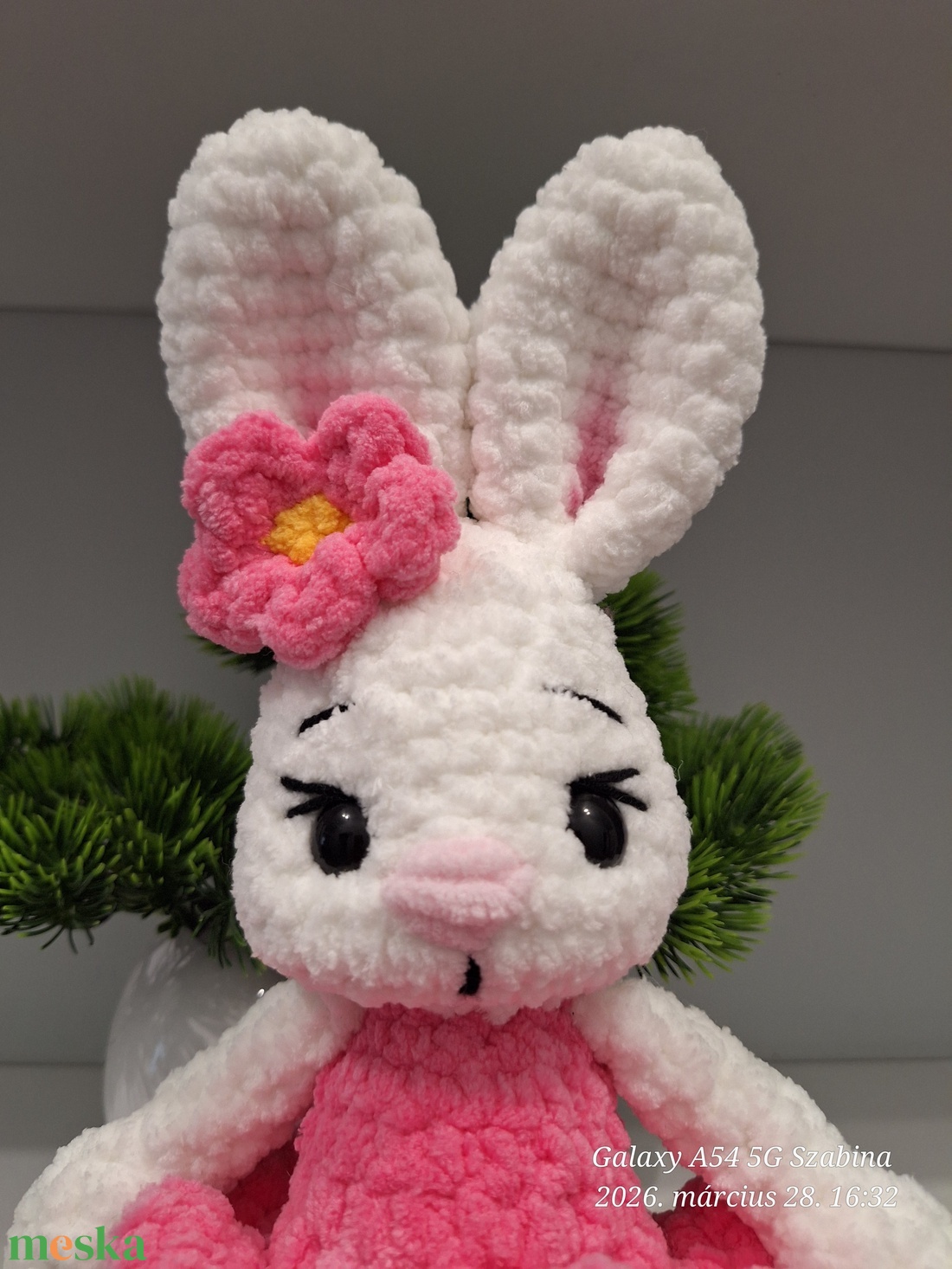 Horgolt Balerina nyuszi - játék & sport - plüssállat & játékfigura - nyuszi - Meska.hu