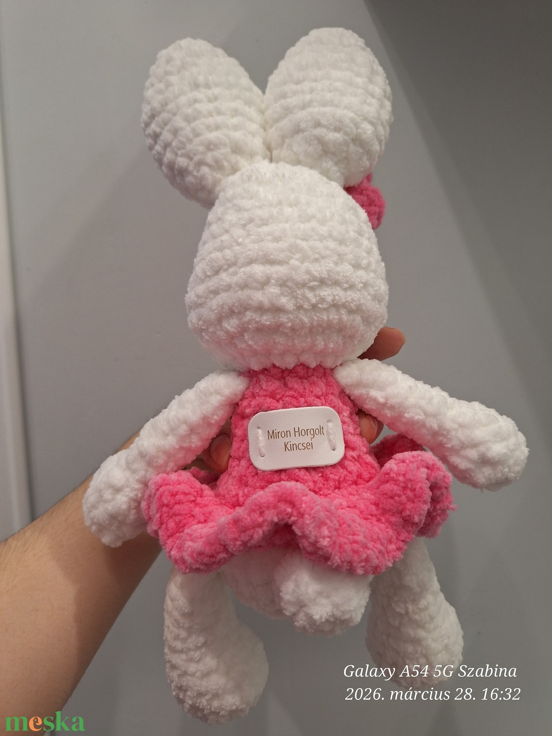 Horgolt Balerina nyuszi - játék & sport - plüssállat & játékfigura - nyuszi - Meska.hu