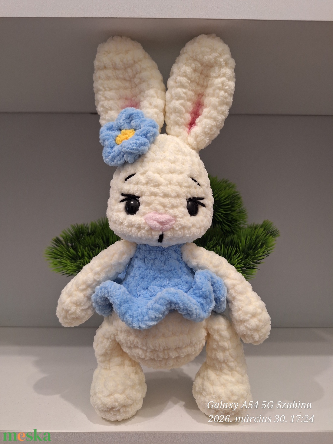 Horgolt Balerina nyuszi - játék & sport - plüssállat & játékfigura - nyuszi - Meska.hu