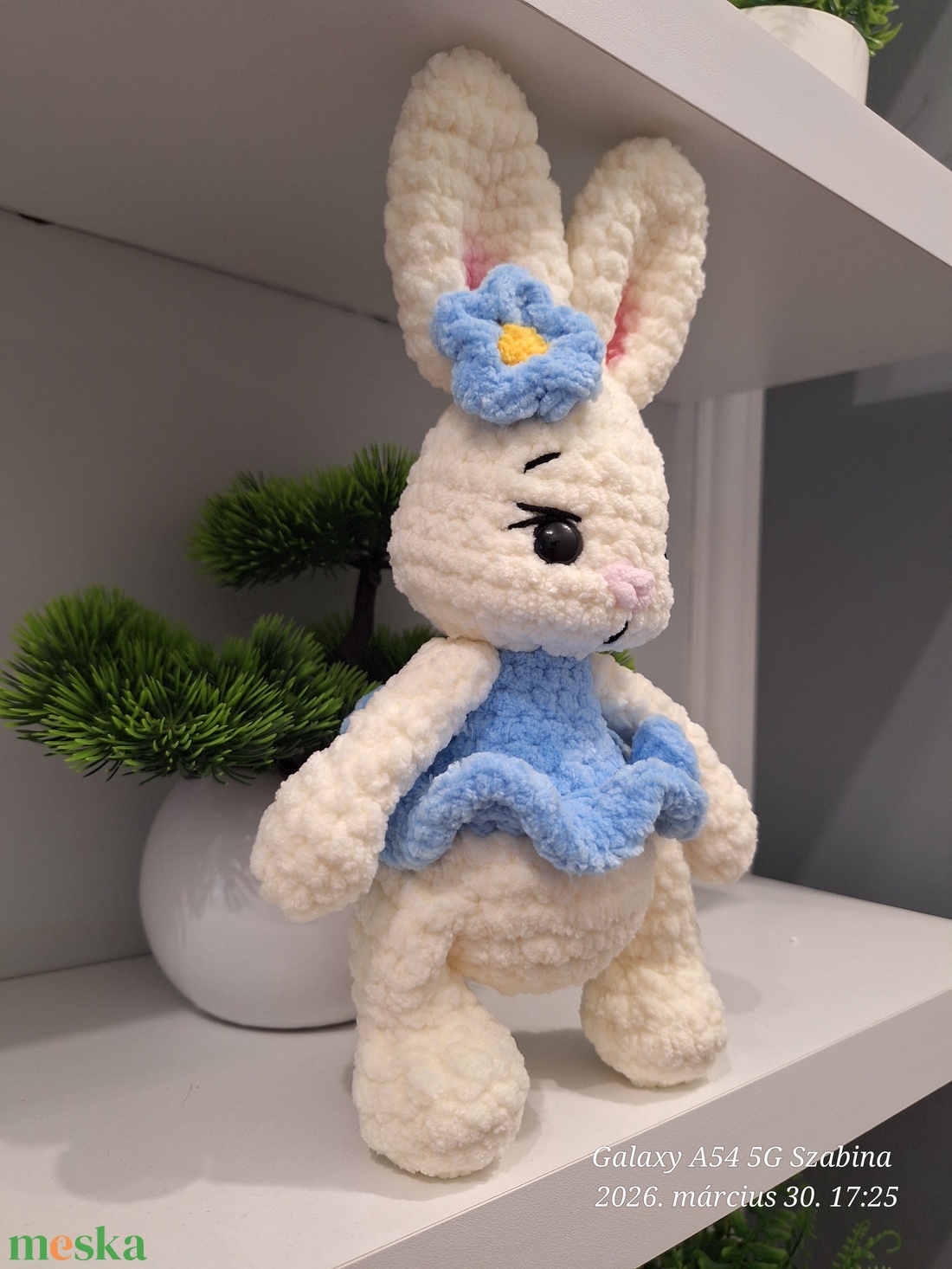 Horgolt Balerina nyuszi - játék & sport - plüssállat & játékfigura - nyuszi - Meska.hu