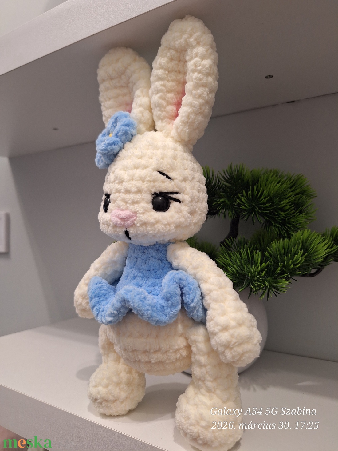 Horgolt Balerina nyuszi - játék & sport - plüssállat & játékfigura - nyuszi - Meska.hu