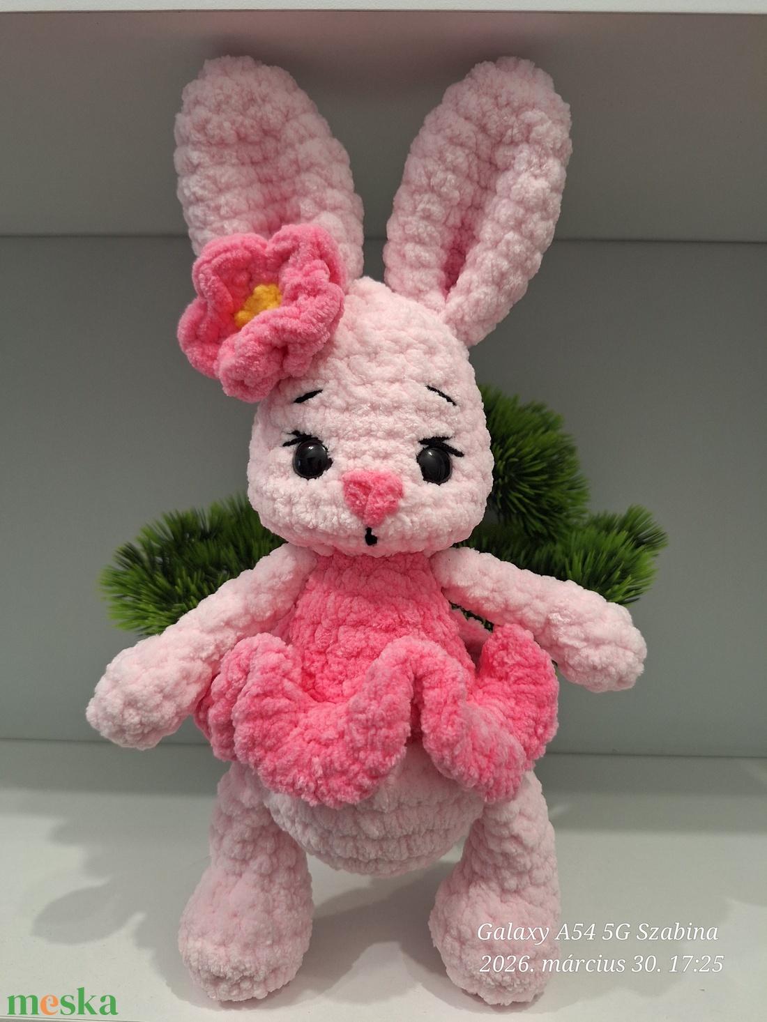 Horgolt Balerina nyuszi - játék & sport - plüssállat & játékfigura - nyuszi - Meska.hu