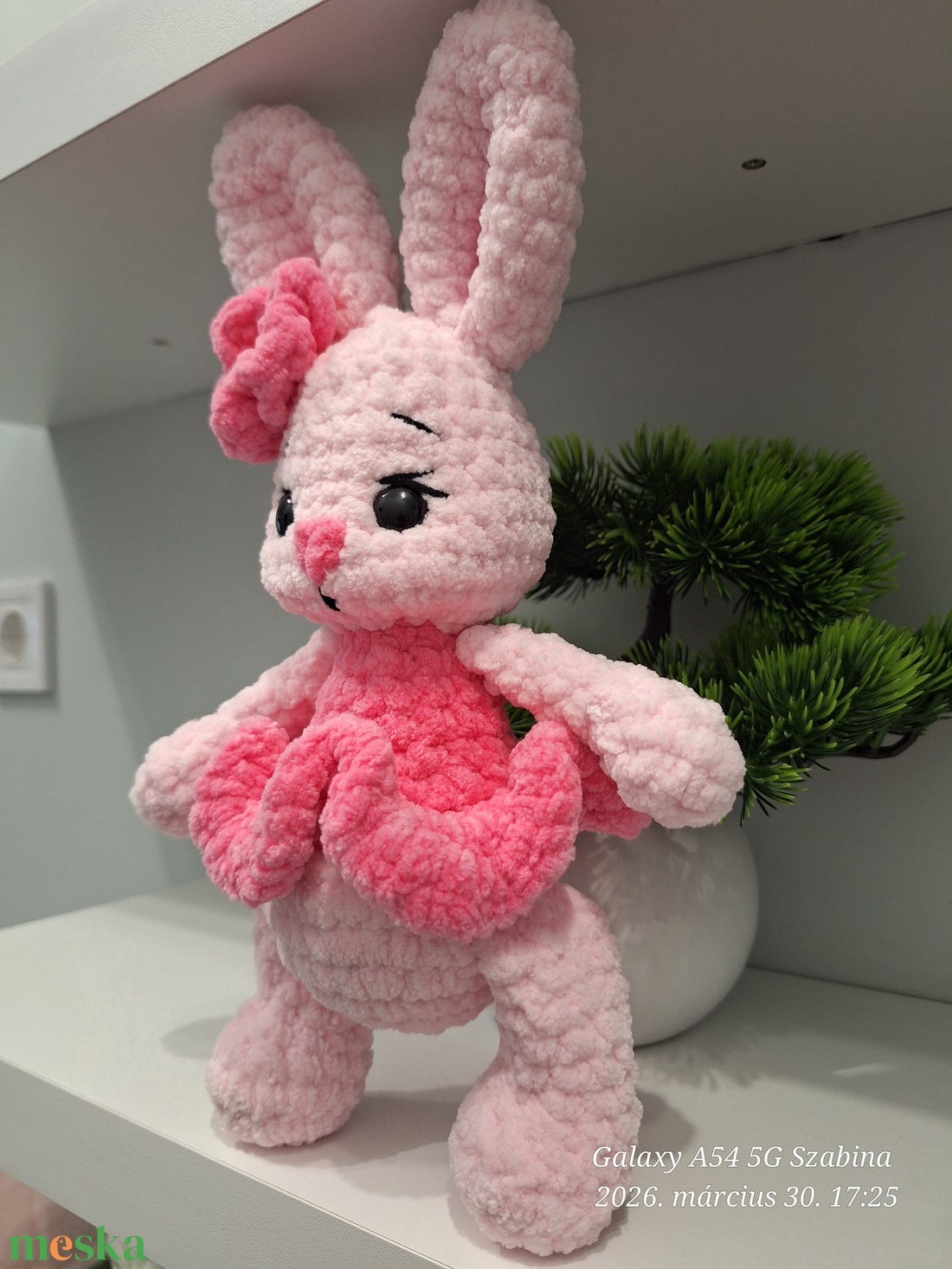 Horgolt Balerina nyuszi - játék & sport - plüssállat & játékfigura - nyuszi - Meska.hu