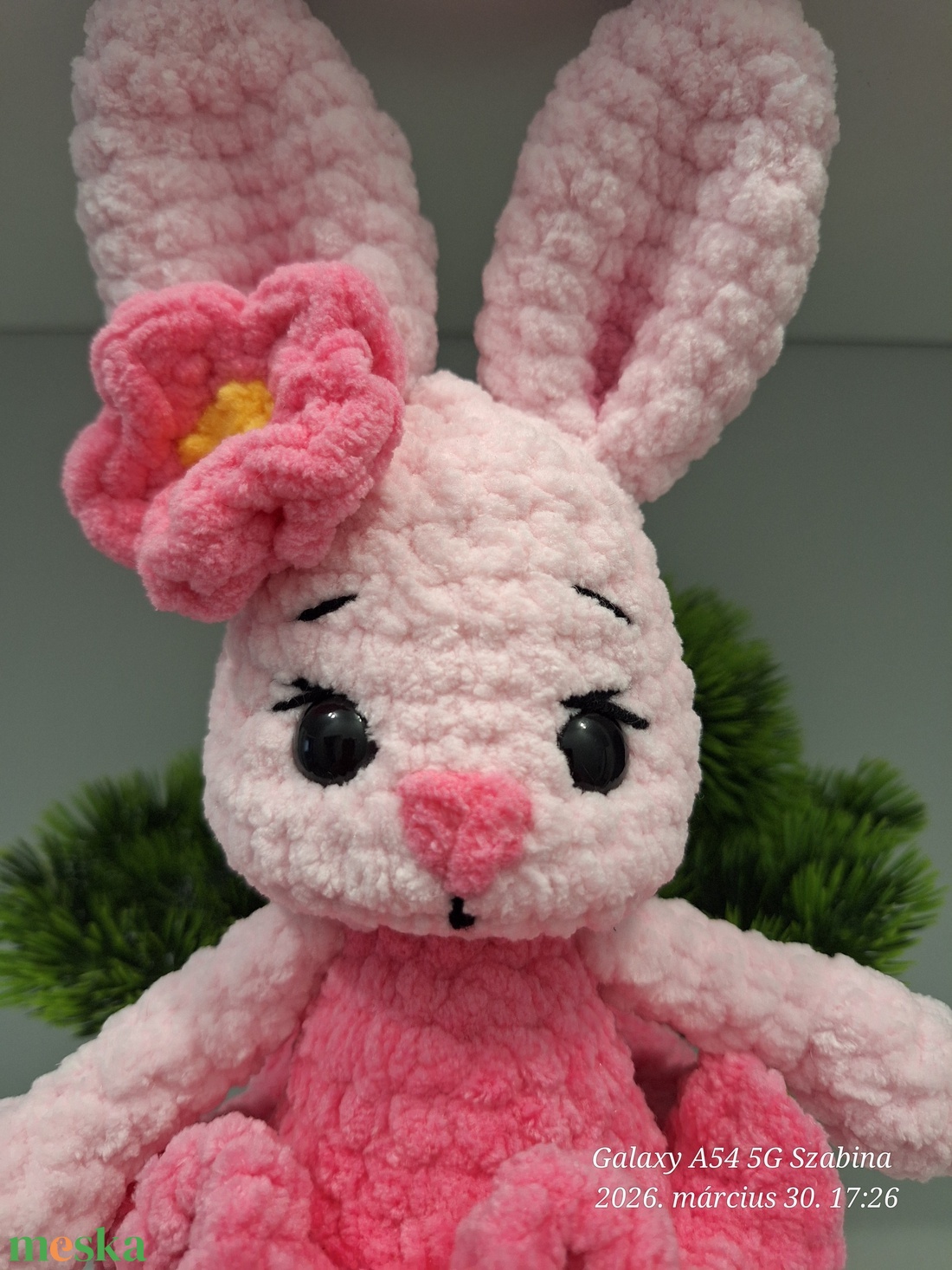 Horgolt Balerina nyuszi - játék & sport - plüssállat & játékfigura - nyuszi - Meska.hu