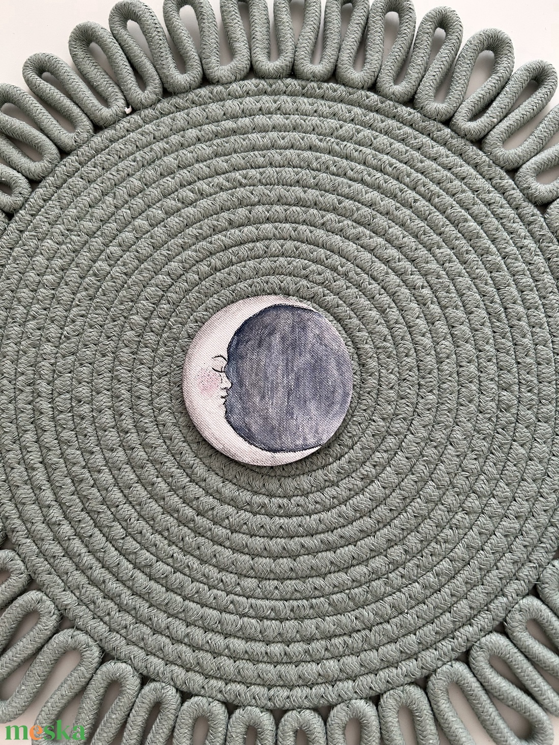 Pasztell mini festmény hűtőmágnes � kézzel festett, natúr vászon - otthon & életmód - konyhafelszerelés, tálalás - konyhai dekoráció - hűtőmágnes - Meska.hu