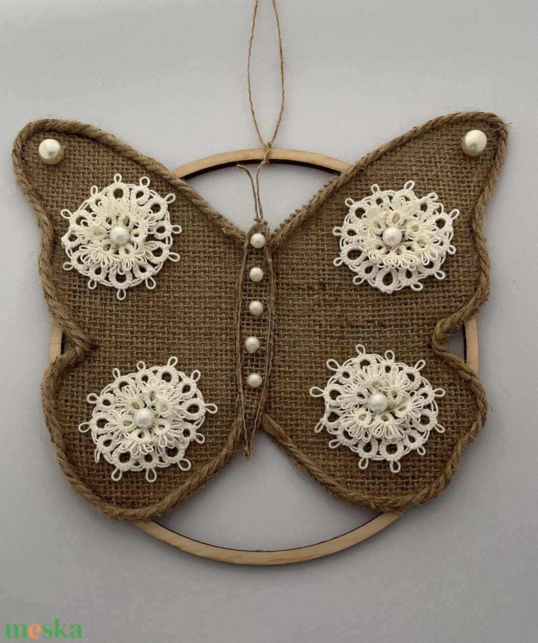 Pillangó ajtódísz - otthon & életmód - dekoráció - ajtó- és ablak dekoráció - ajtódísz & kopogtató - Meska.hu