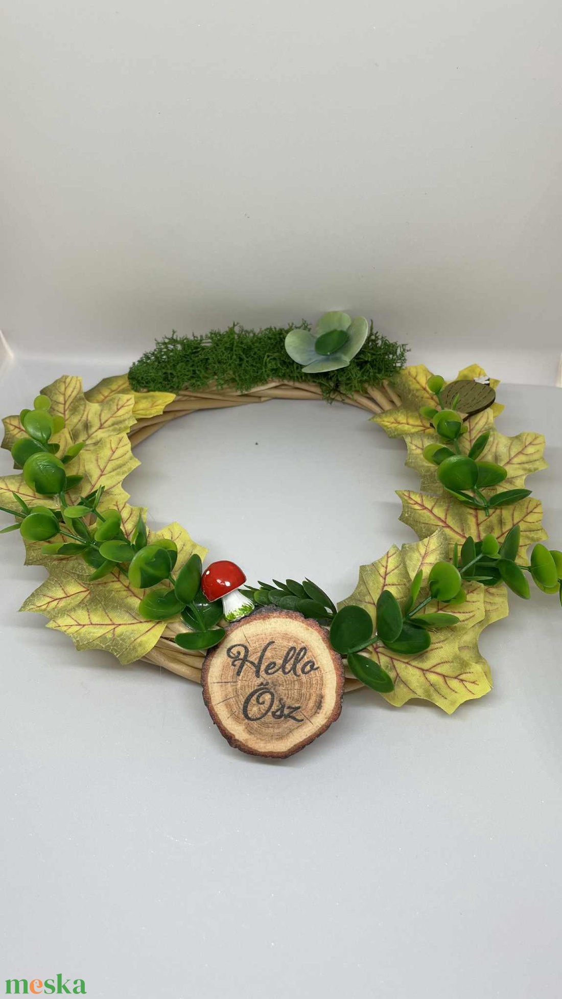 Hello Ősz 2 ajtódísz - otthon & életmód - dekoráció - ajtó- és ablak dekoráció - ajtódísz & kopogtató - Meska.hu