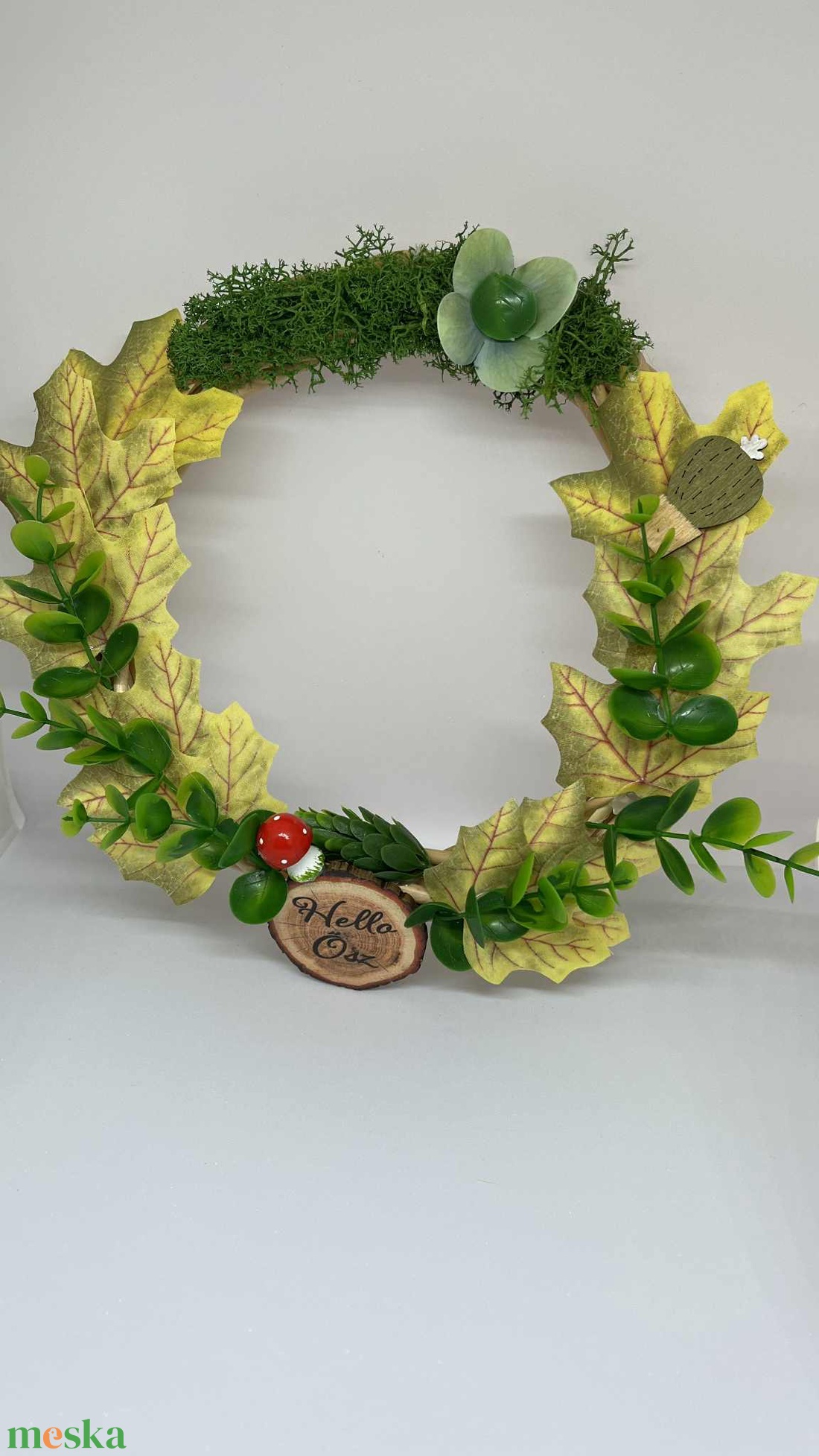 Hello Ősz 2 ajtódísz - otthon & életmód - dekoráció - ajtó- és ablak dekoráció - ajtódísz & kopogtató - Meska.hu