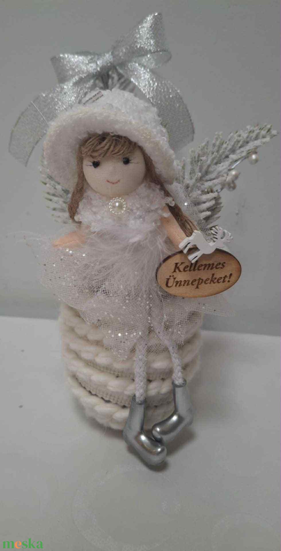 Karácsonyi Tündér asztali dísz - otthon & életmód - dekoráció - asztal és polc dekoráció - asztaldísz - Meska.hu